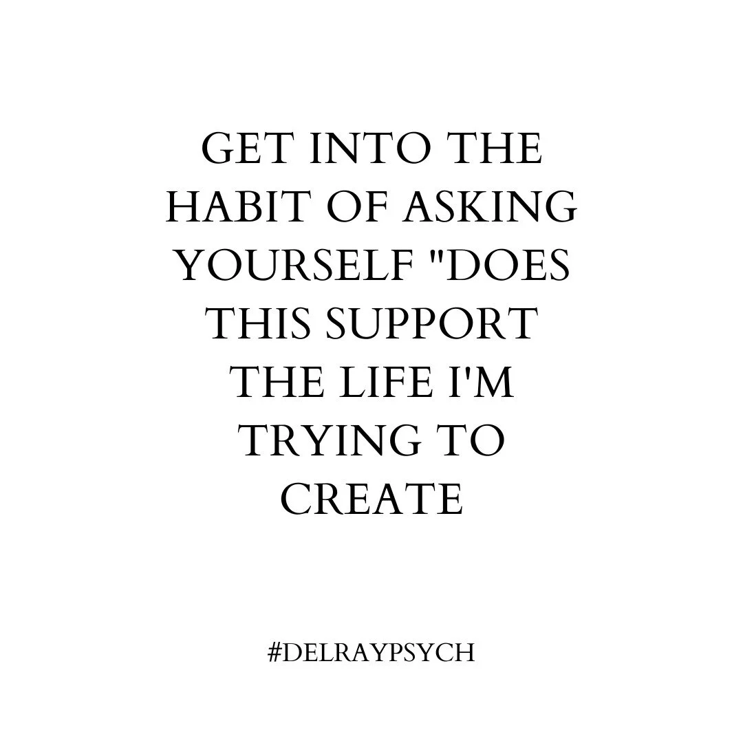 ✨ Every choice we make shapes the life we&rsquo;re building. ✨

A simple but powerful practice is pausing to ask: &ldquo;Does this support the life I&rsquo;m trying to create?&rdquo;

When we check in with ourselves like this, we start aligning daily