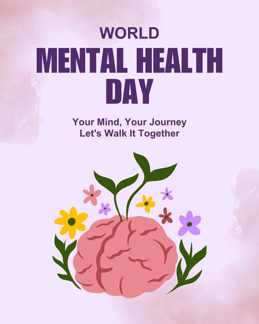 🌍 World Mental Health Day 💚
Today is a reminder that mental health is health.
You are not alone. Your feelings are valid. Help is available.
✨ Let’s work toward a world where:
✅ Talking about emotions is normal
✅ Support is accessible to eve