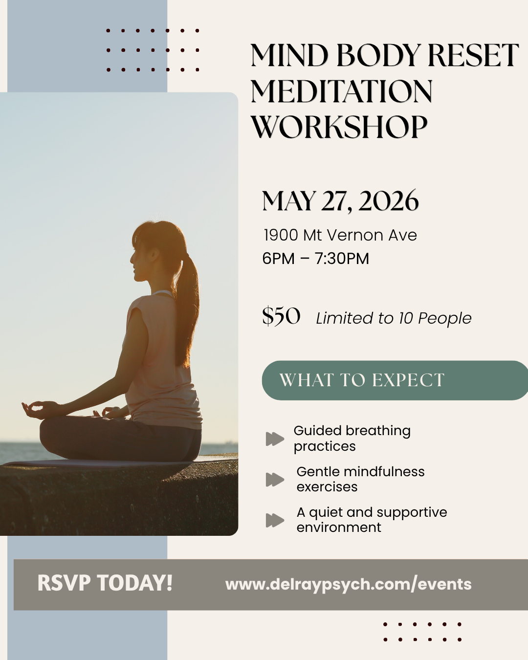 Mind Body Reset: Meditation Workshop