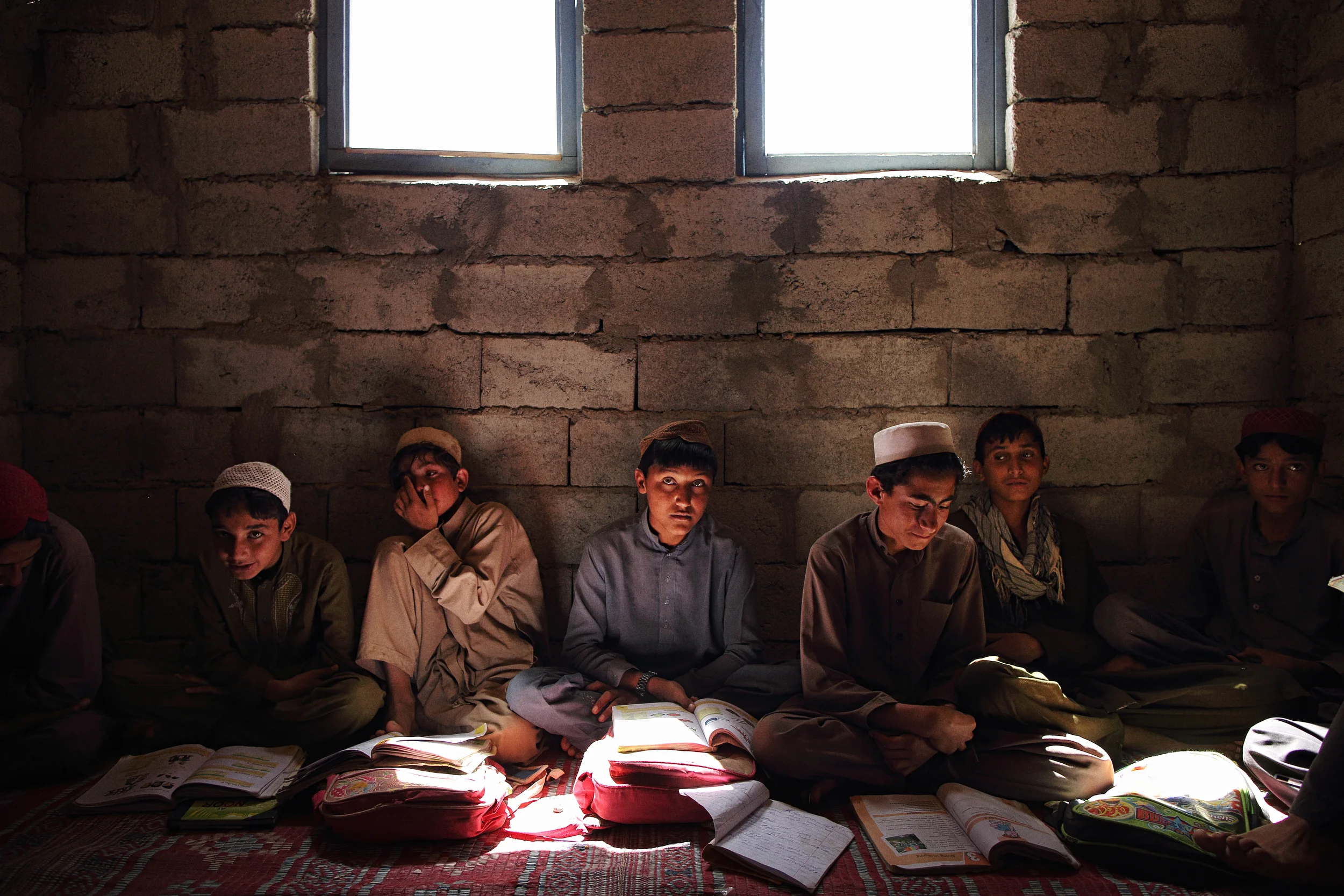  School in eastern Afghanistan’s Gulan Refugee Camp, where residents had been displaced by a military operation in North Waziristan being conducted by the Pakistani Military against Taliban and other insurgent groups who have used the tribal area as 