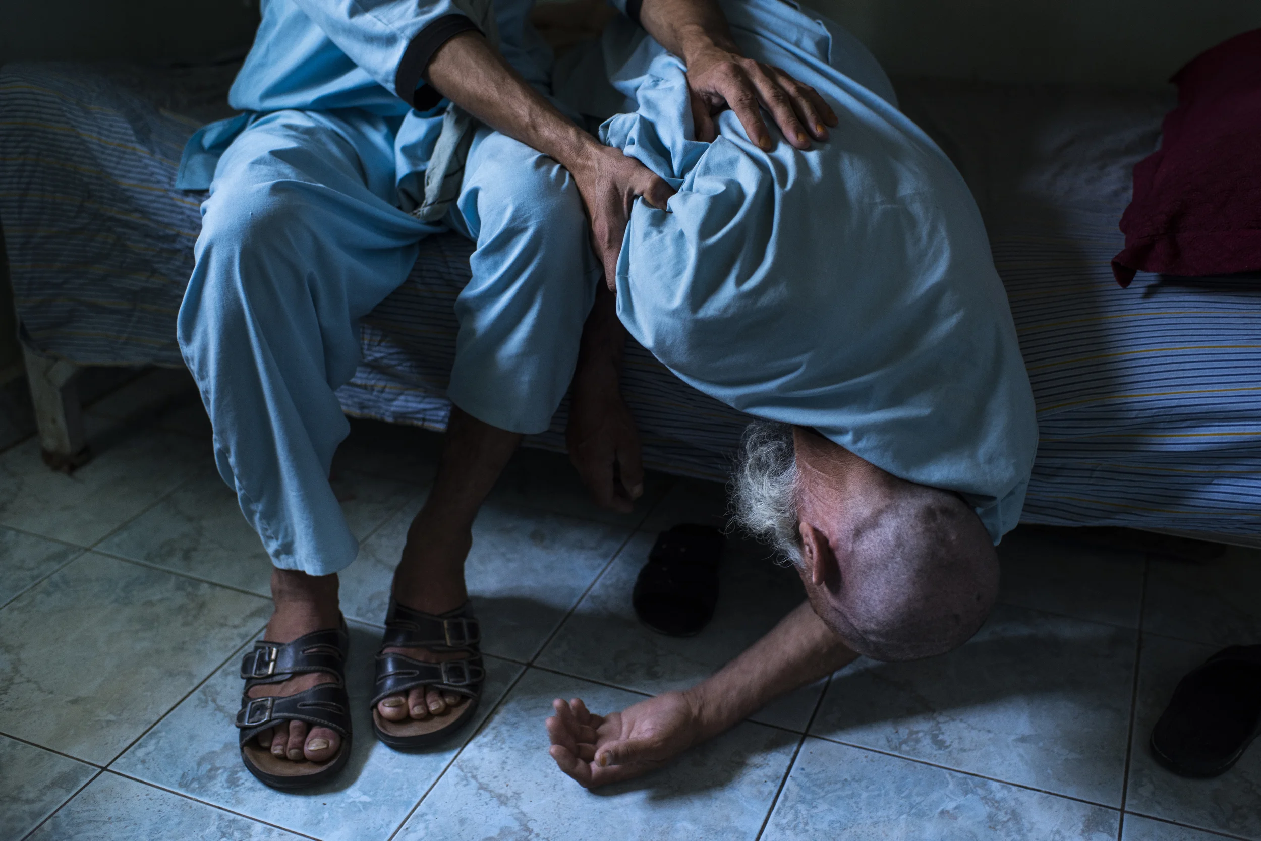  At the Helmand Drug Addict's Treatment Center in the provincial capital, Lashkar Gah, patients undergo a 45 day treatment program. Most are addicted to opium, heroin or another derivative of poppy known as crystal, which is smoked. Many have relapse
