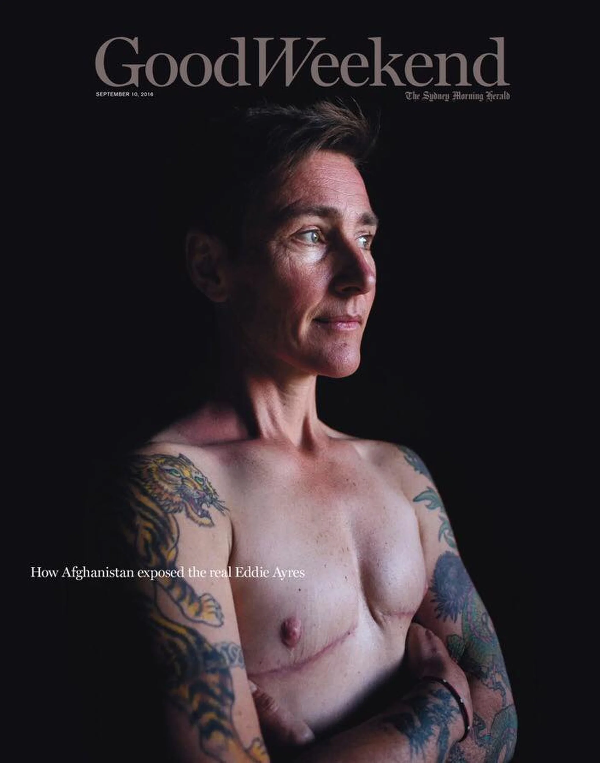  Why Emma Ayres Became Eddie Ayres. The Good Weekend Magazine. Text by Danielle Moylan. Photos by Andrew Quilty. 6.9.2016.   https://www.smh.com.au/lifestyle/why-emma-ayres-became-eddie-ayres-20160824-gqzrx2.html  