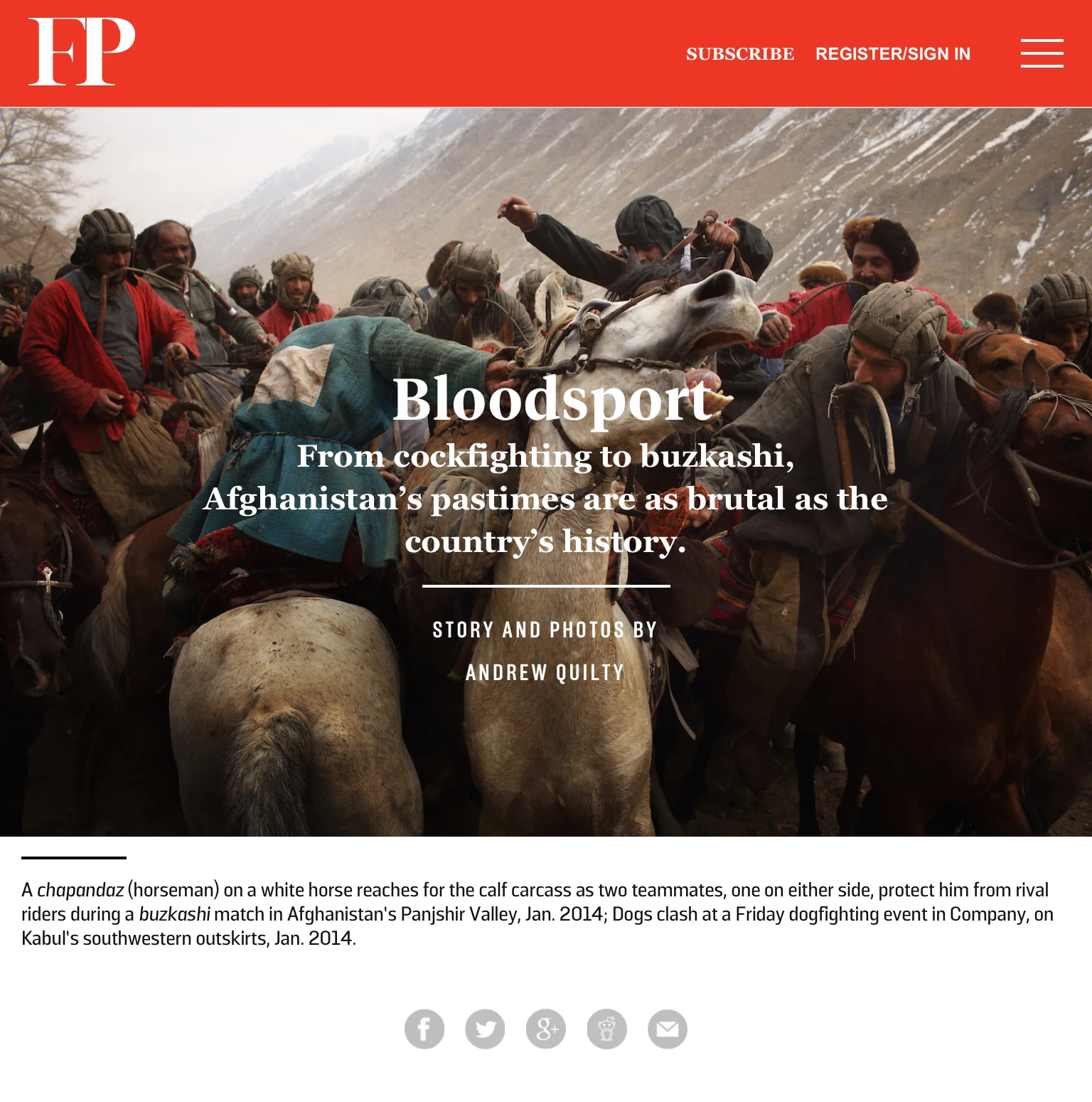  Bloodsport. Foreign Policy. Text and Photos by Andrew Quilty. Editing by Rebecca Frankel. 19.6.2015.    http://foreignpolicy.com/2015/06/19/bloodsport-afghanistan-taliban-fighting-war/  