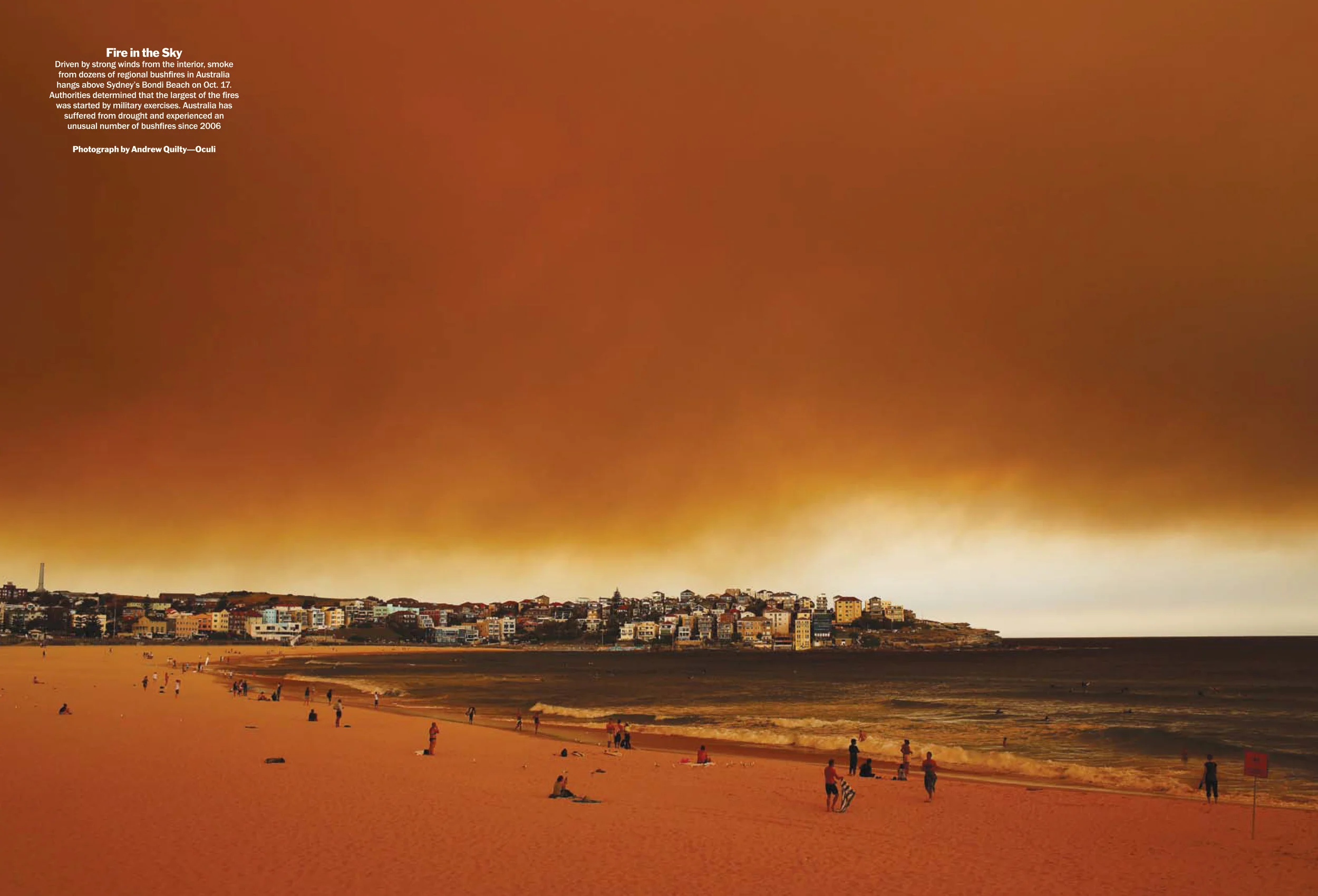  Fire in the Sky. TIME Annual. February 2014. Photo by Andrew Quilty. 