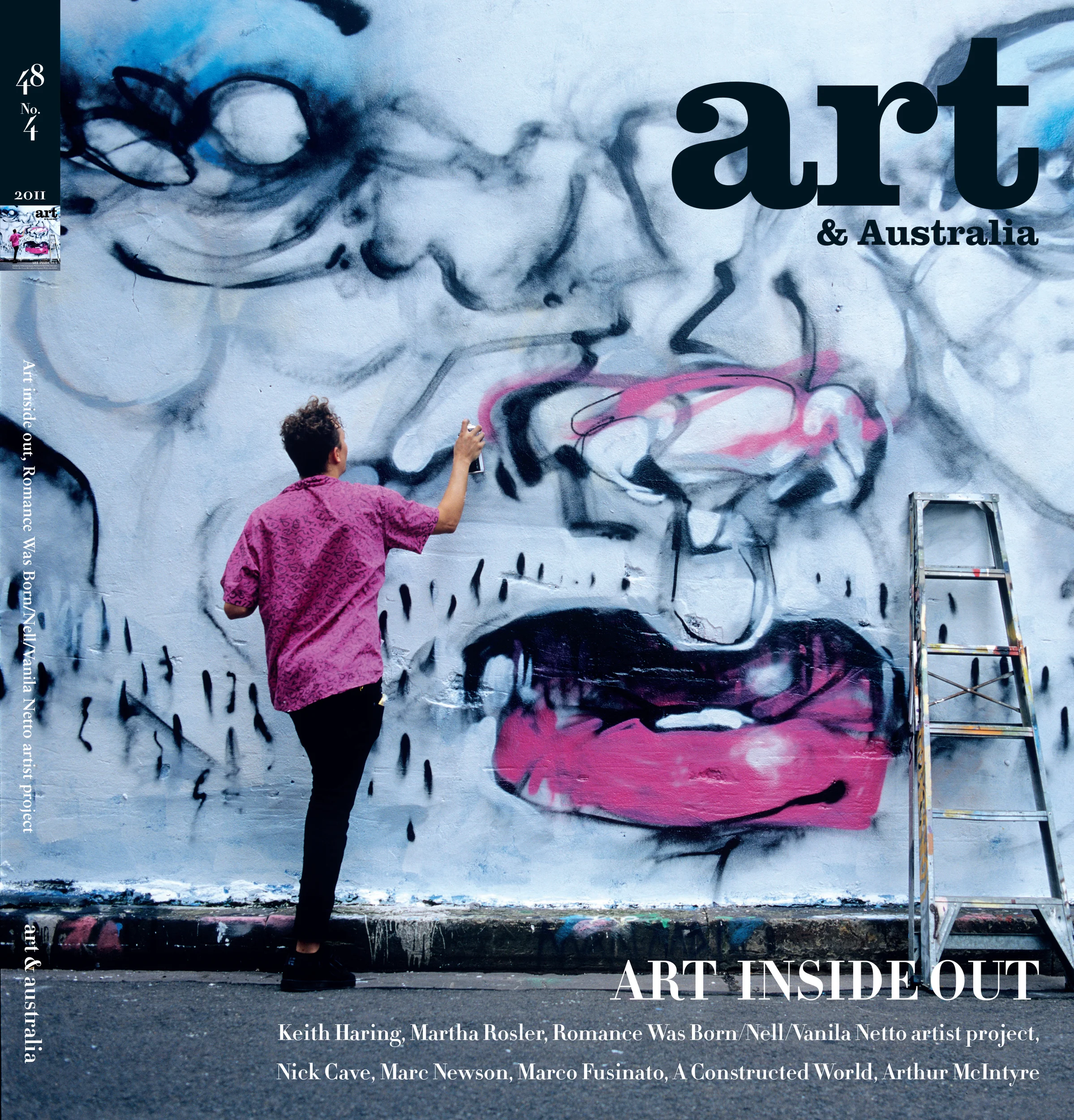  Art Inside Out. Art and Australia. Photos by Andrew Quilty. 2011.    http://www.artandaustralia.com/art-australia-archive  