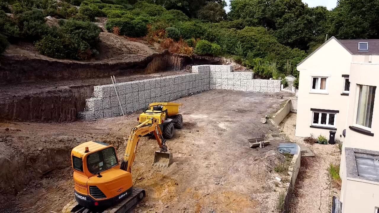 Great progress being made on the gabion walls by @ocallaghanconstructionltd