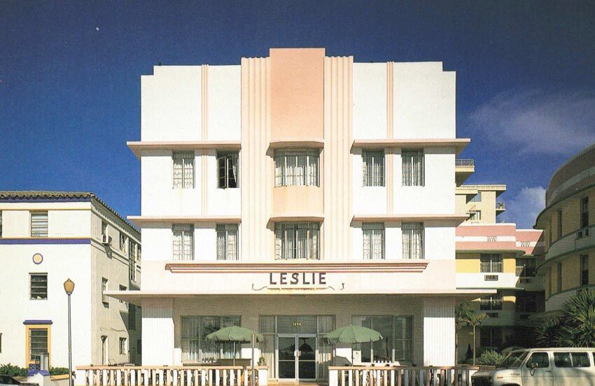 The Leslie, 1244 Ocean Drive, Miami, designed by Albert Anis, 1937