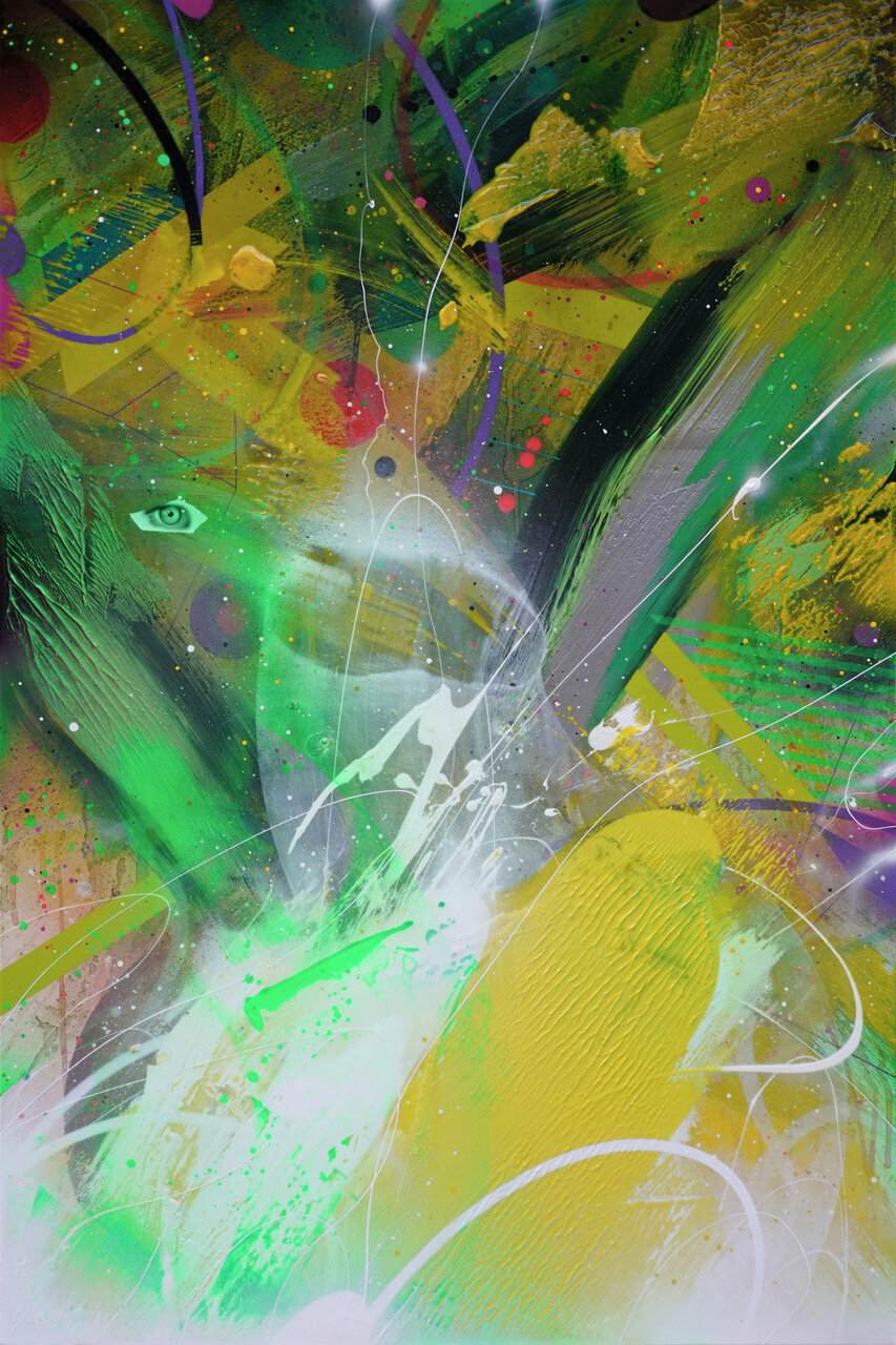 KayOne SPRING VIBES , 2021 Tecnica mista su tela 150 cm x 100 cm