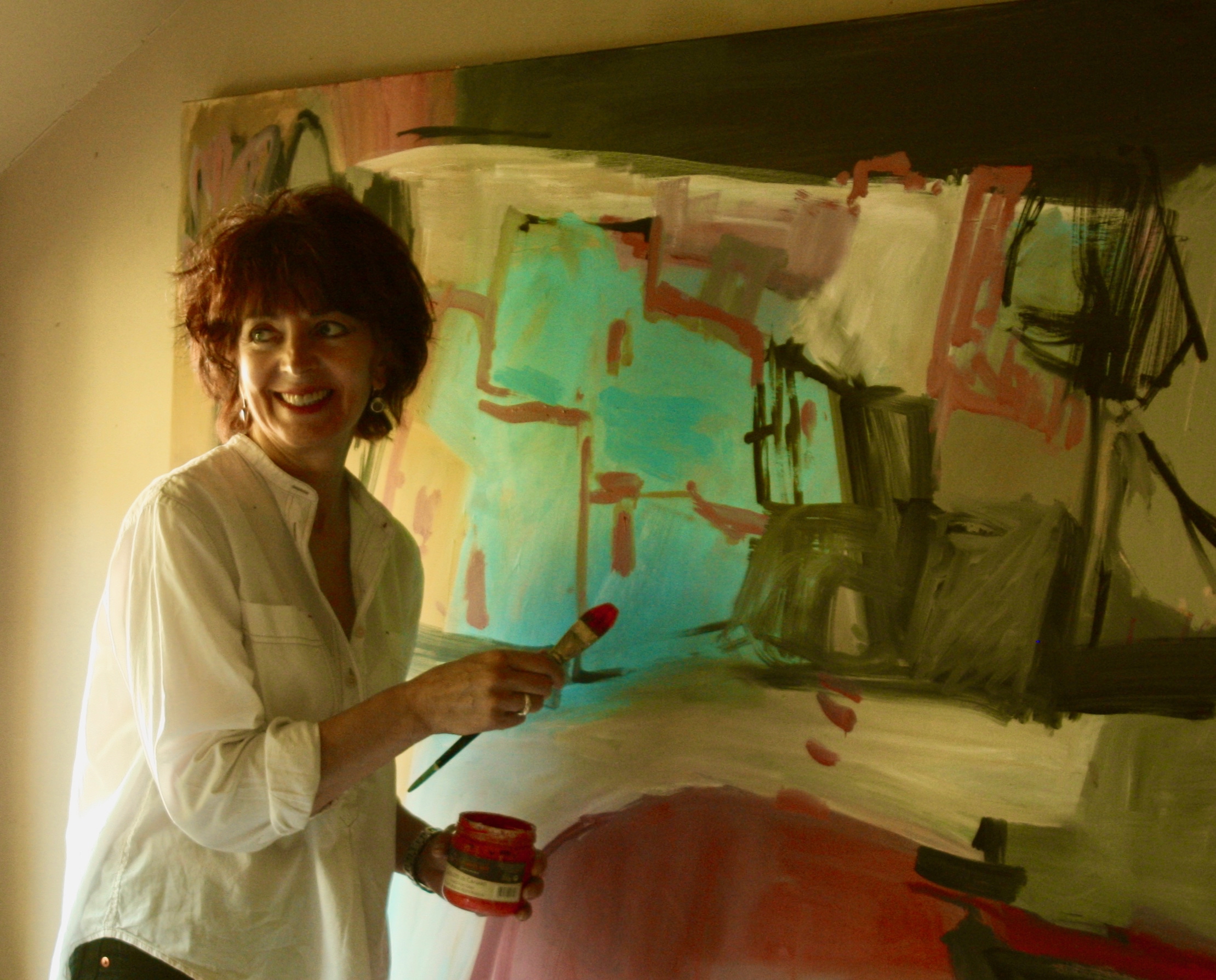 Iona in her studio