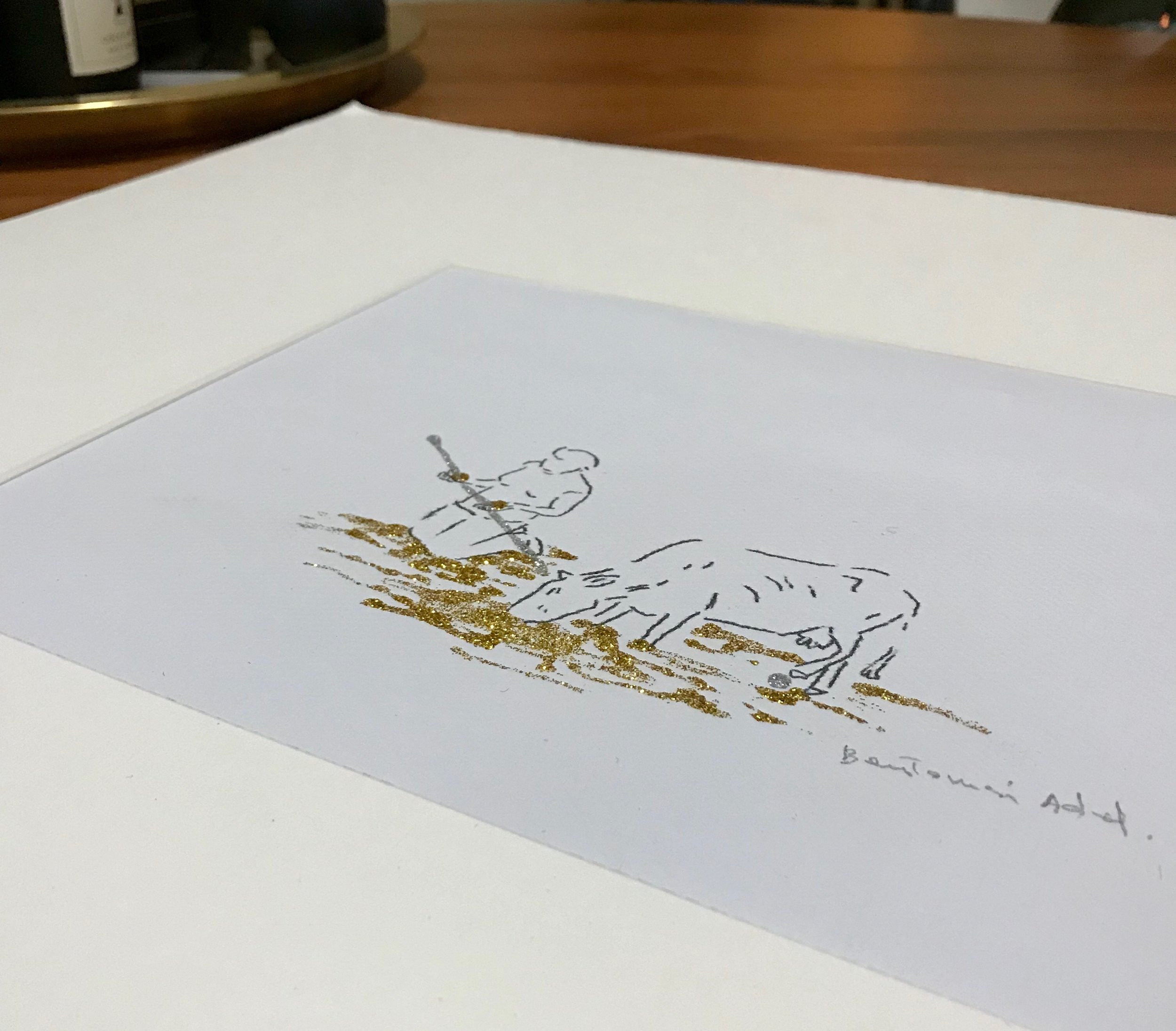 Adel Bentounsi's Work with a Mat Board