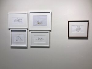 Adel Bentounsi's Custom-Framed Works (Left) &amp; in a CB2 Brass Gallery Frame (Right)