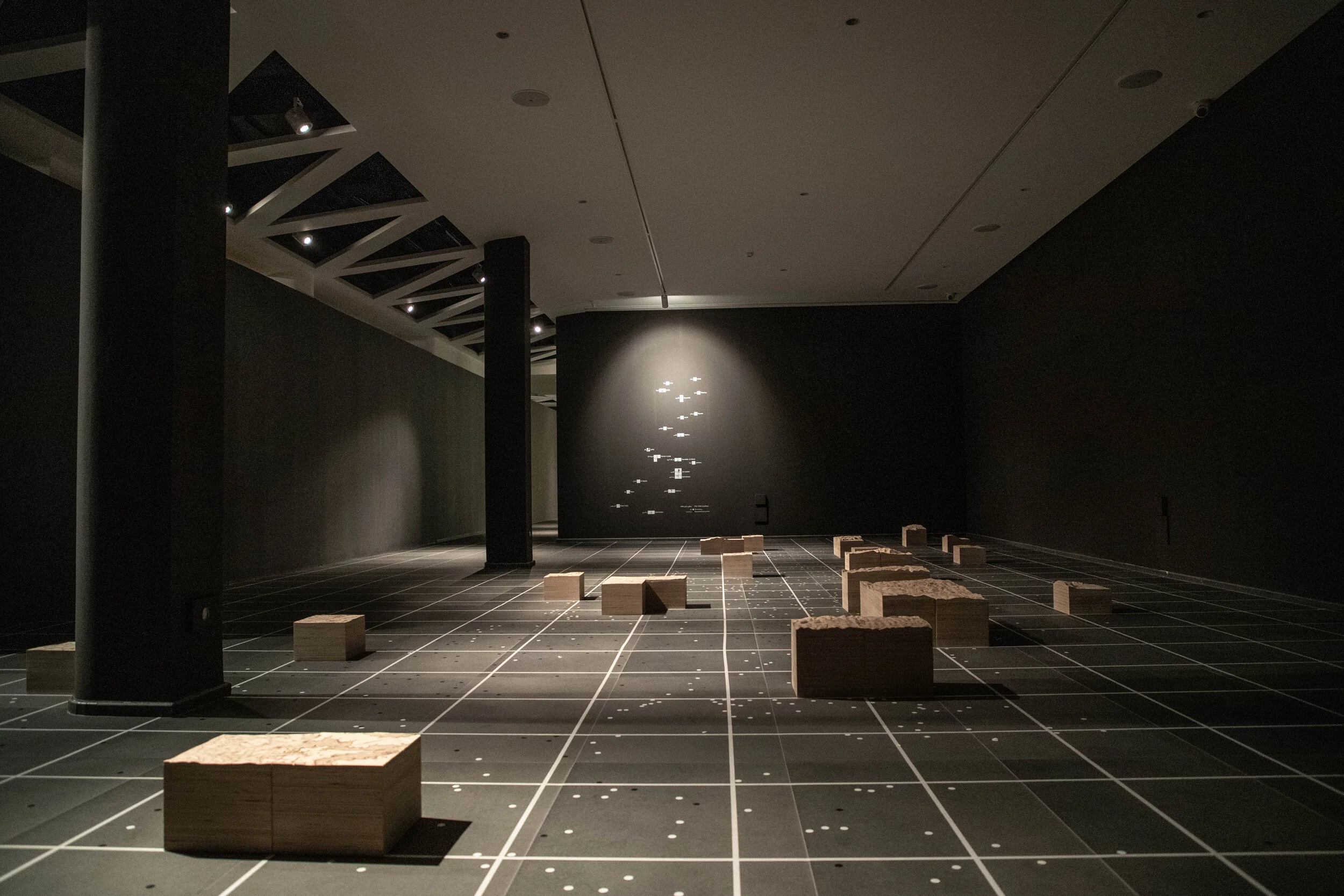 From the vernissage of A National Monument at Dar El-Nimer in Beirut, Lebanon
