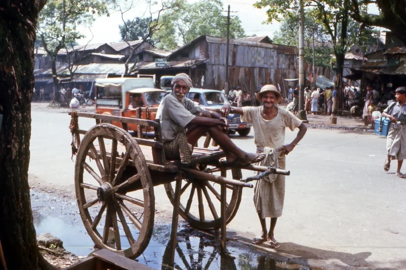 Street scene, Rangoon, Burma, 1974