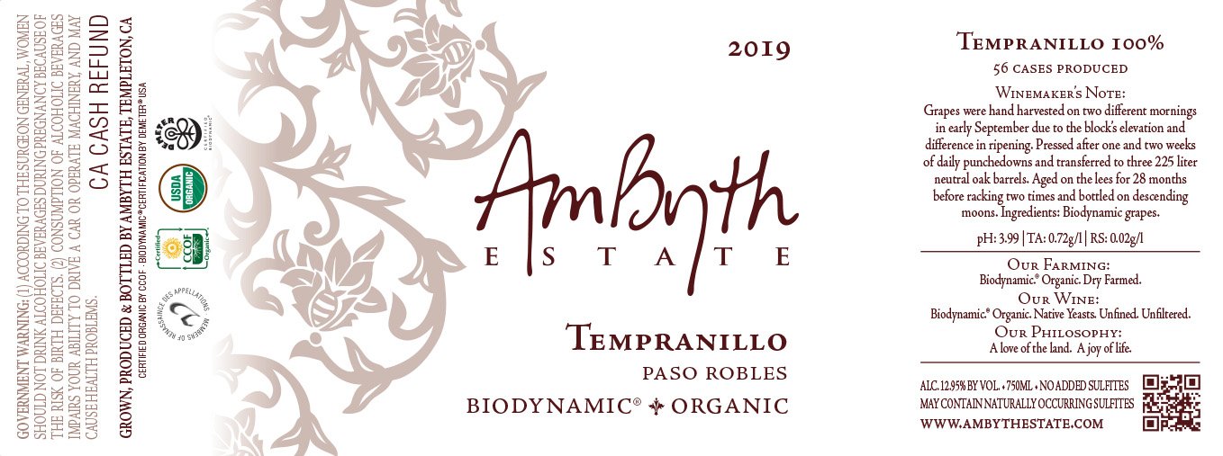 2019 Tempranillo