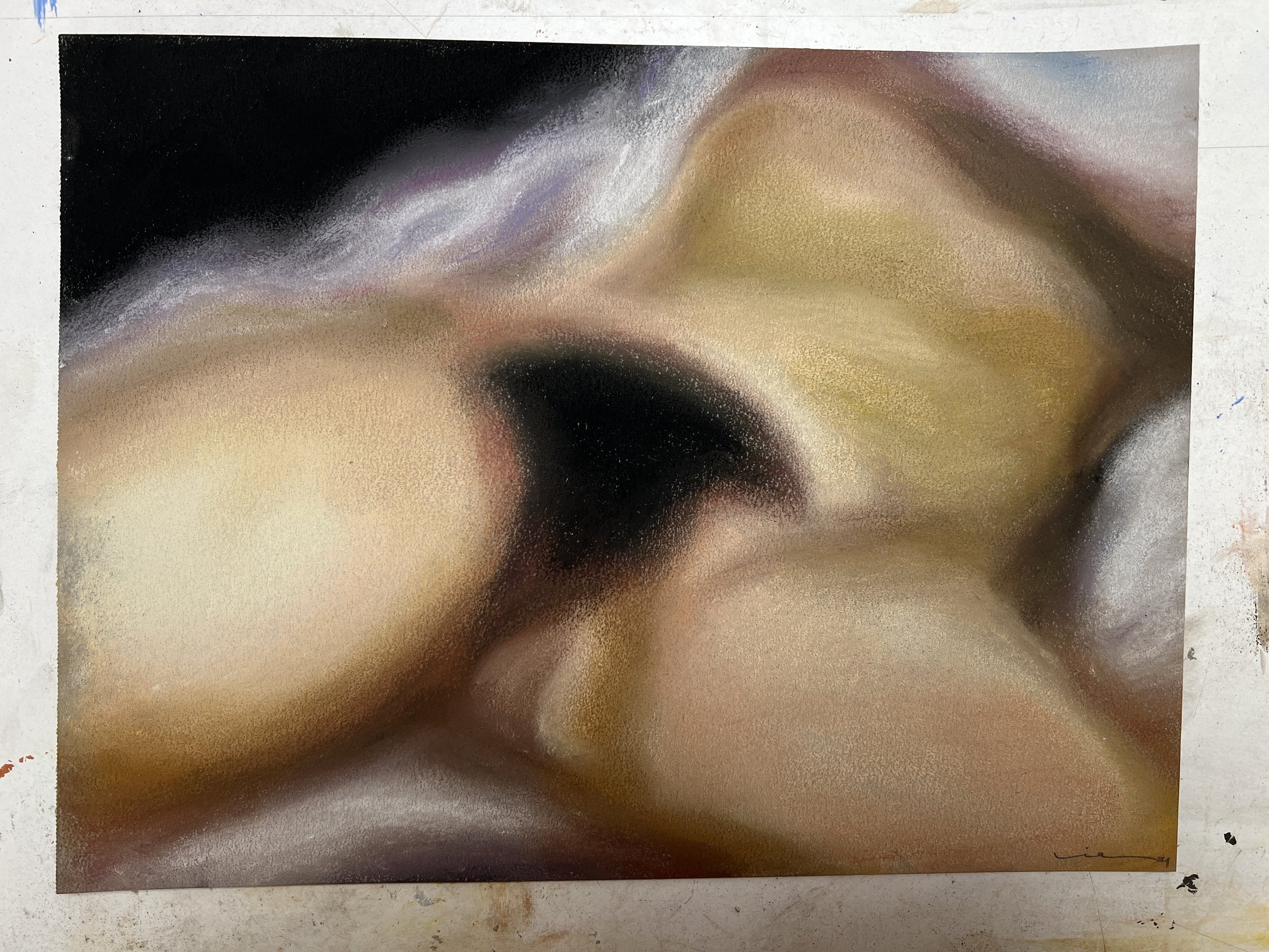 Vague Idea of ​​the Origin of the World, After Courbet.