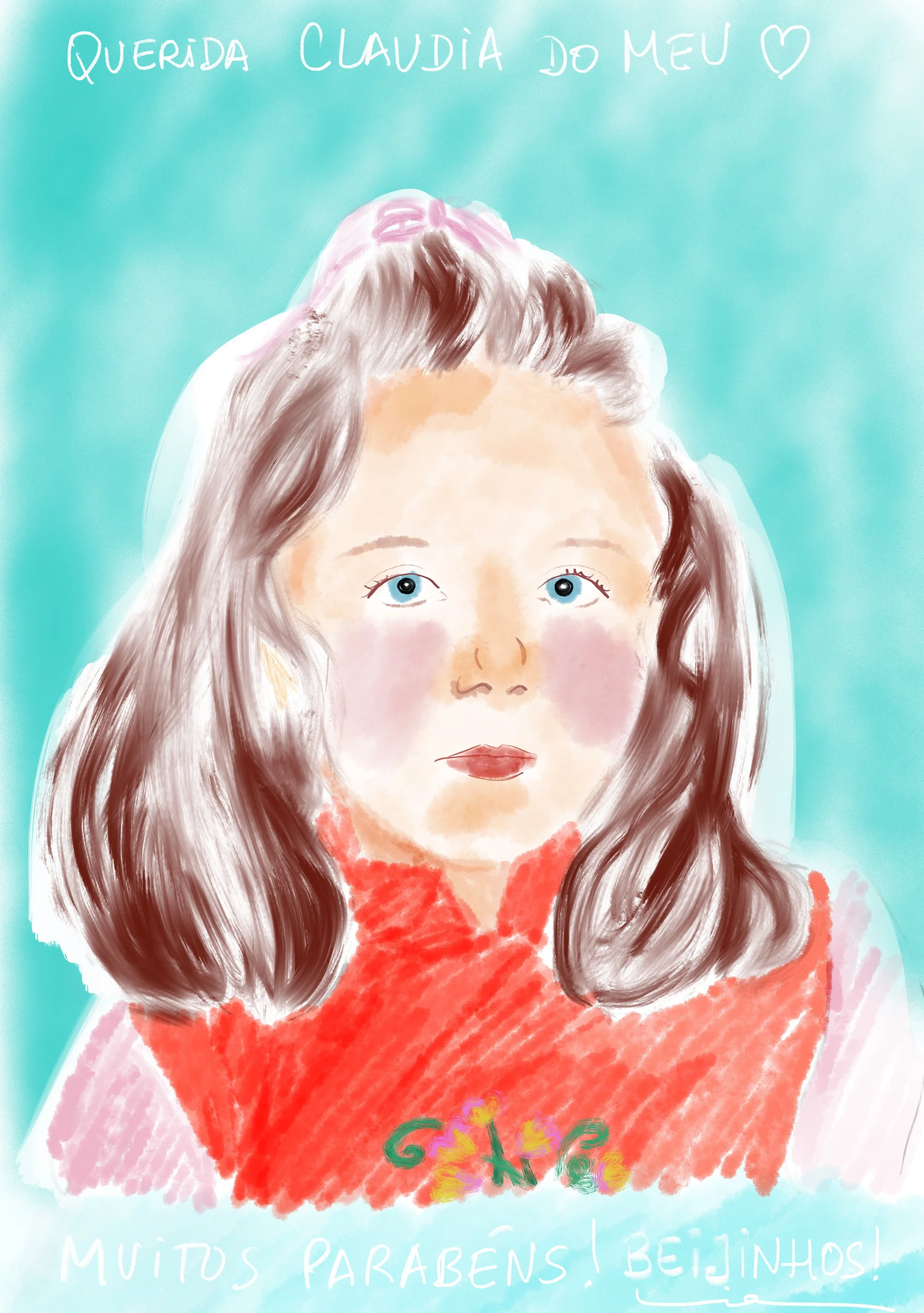 Little Claudia. Digital illustration. Personal work. 