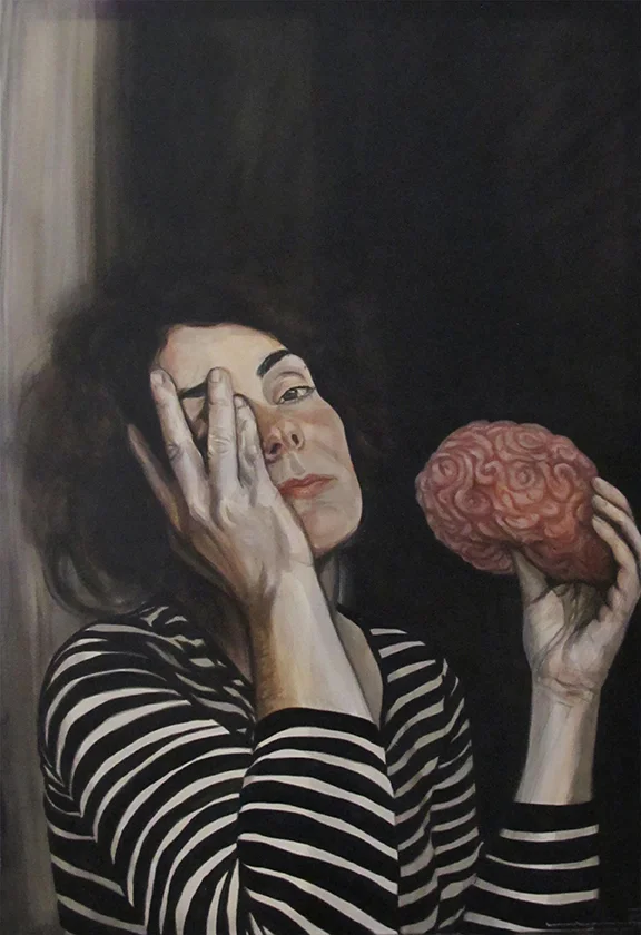 Brain Pain / Dor - WIP, Oil on Canvas / Óleo Sobre Acrílico Sobre Tela, 60x90cm
