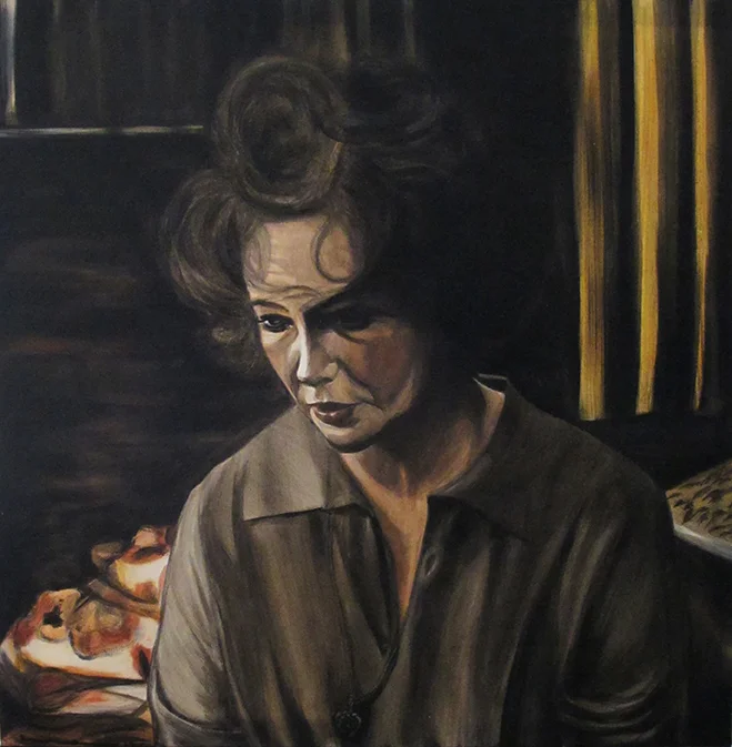 Elizabeth, Oil over Acrylics on Canvas / Óleo Sobre Acrílico Sobre Tela, 60x60cm