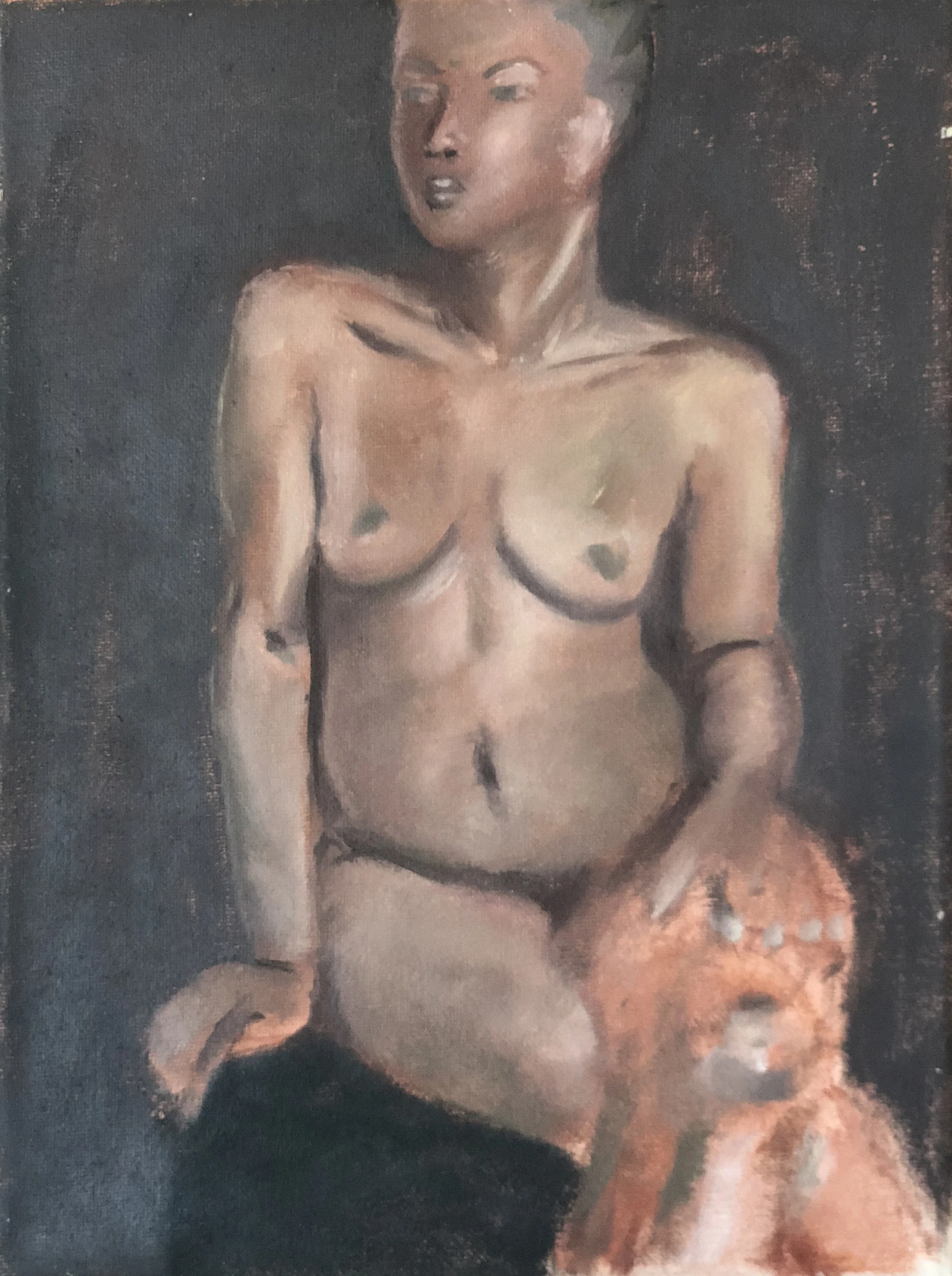 Female front torso study