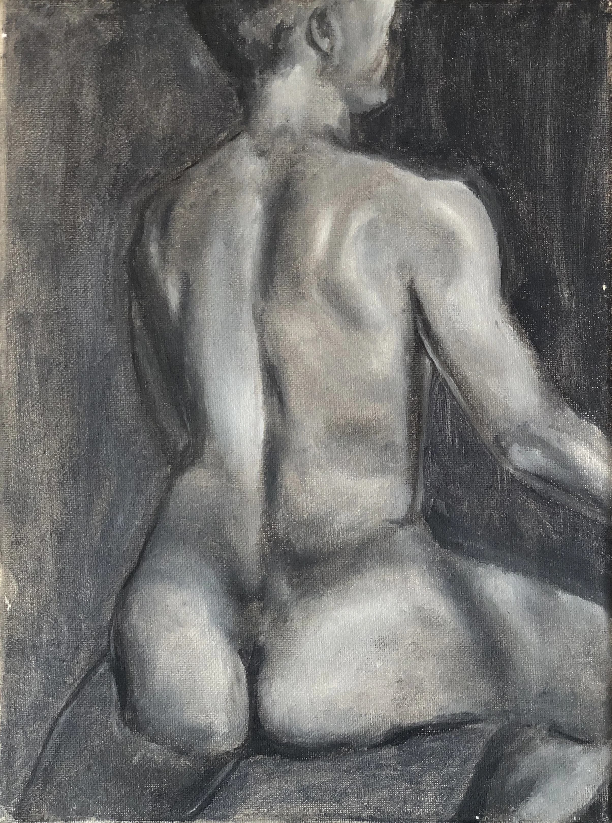 Male torso back study 