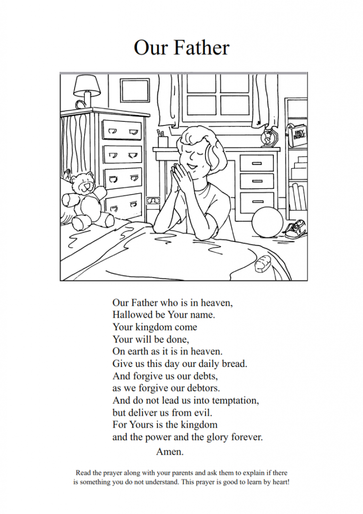 Aim to memorize the Lord’s Prayer — Children's Ministry