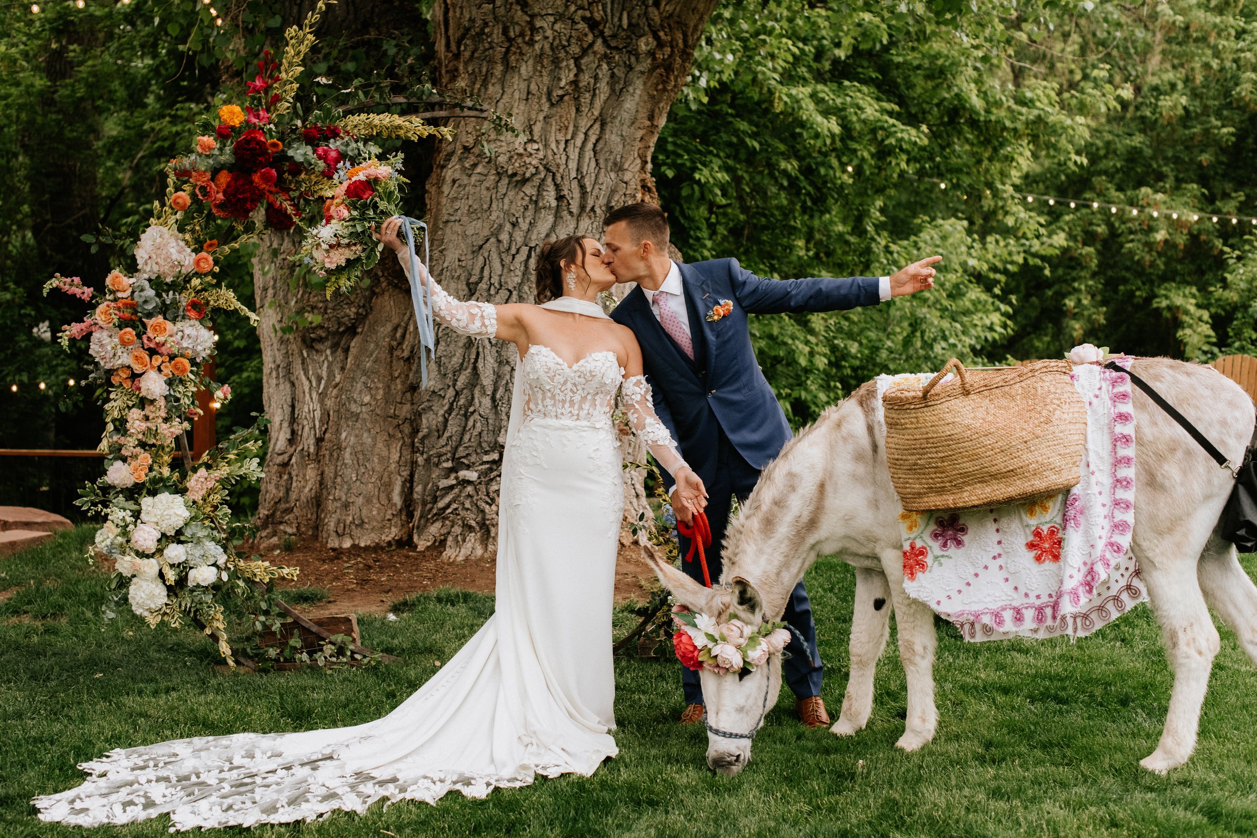 Colorful Spring Wedding at Lyons Farmette in Lyons, Colorado