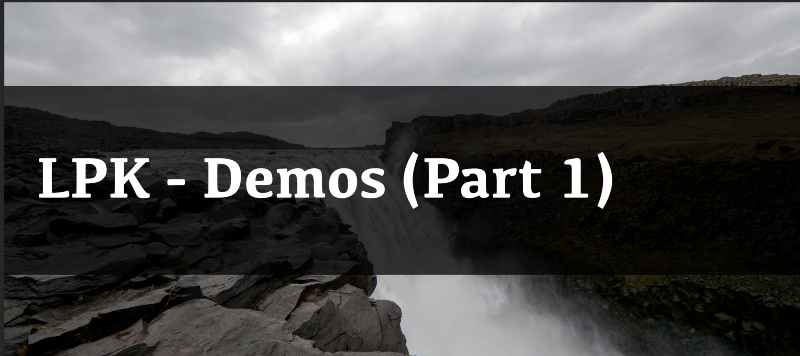 Working With Liquid Platform Kit— Demos (Part 1)