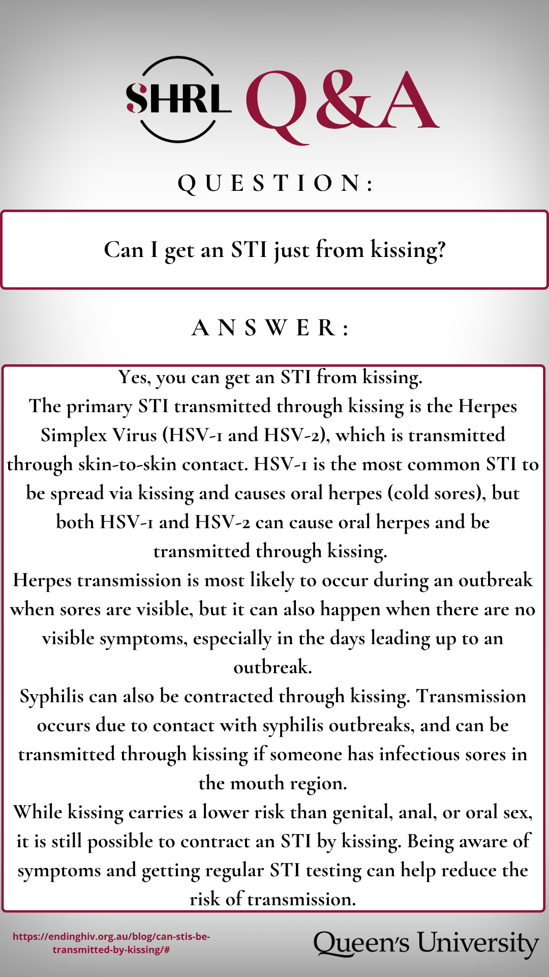 25_QnA Can I get an STI from kissing.png