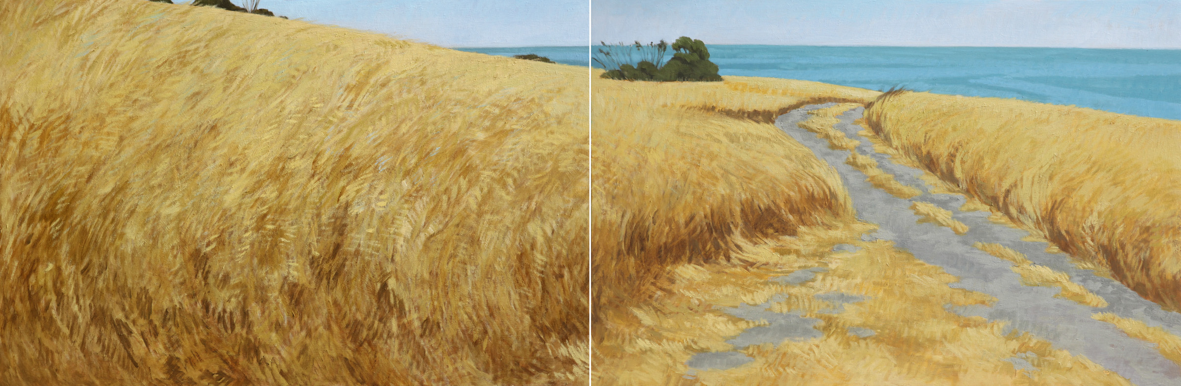 Island Hike (diptych)