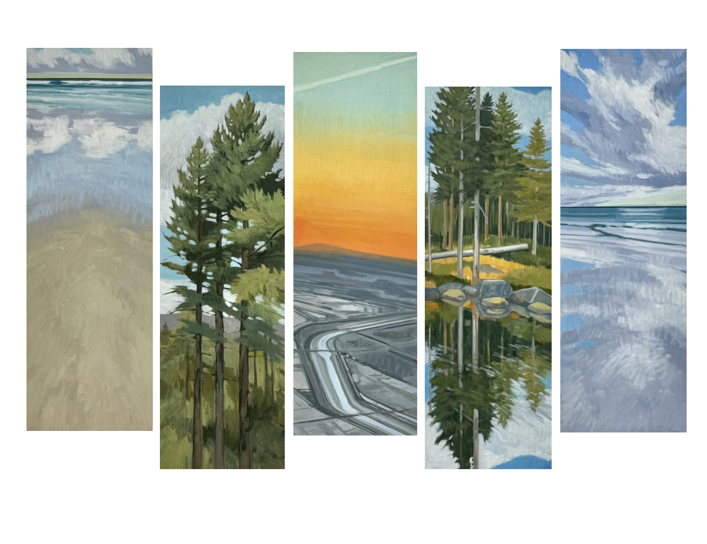 Assembling California (5 panels)