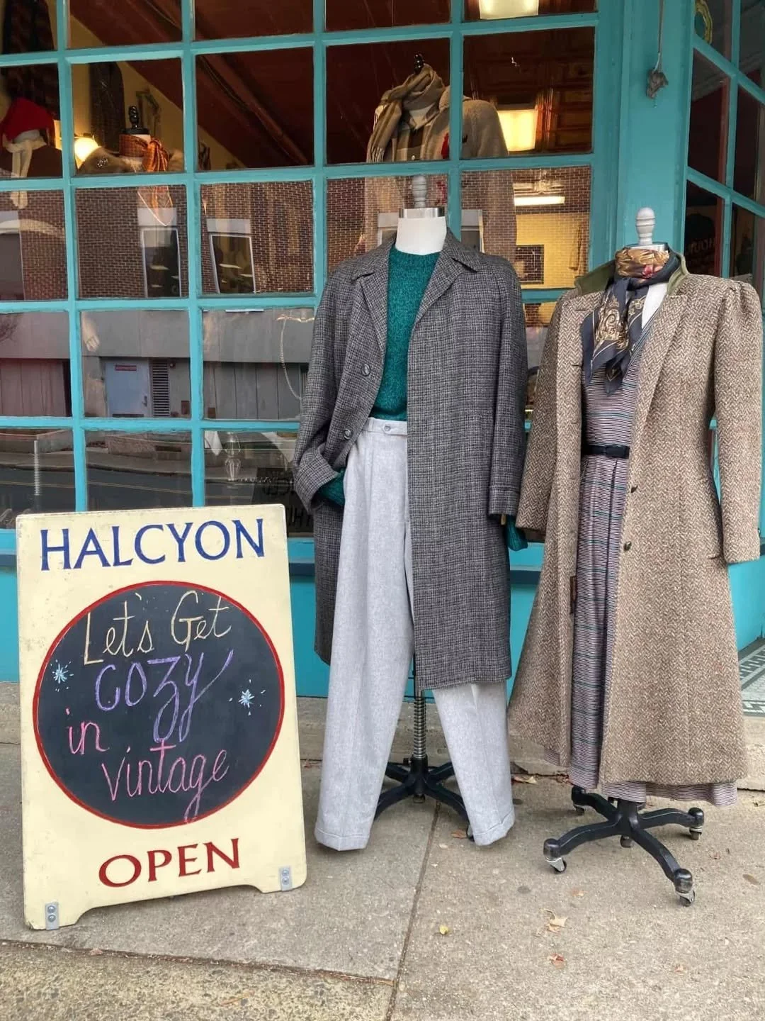 We're fully stocked with cozy vintage clothes and one of a kind jewelry and accessories for gifting! 

#shopvintage
#shopsmallrva
#shoplocalrva
#fandistrict
#rvavintage
#vintagerva
#halcyonvintage