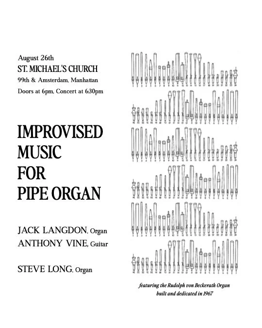 New &amp; Improvised works for Pipe Organ