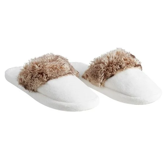 Faux Fur Slippers | Pottery Barn