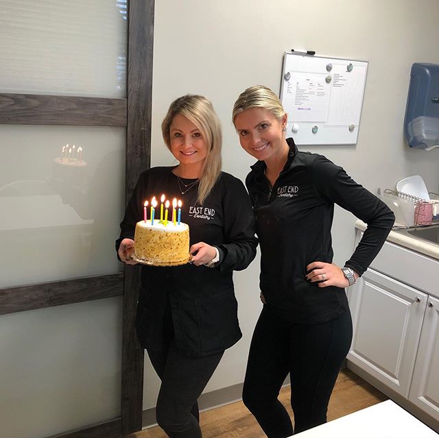 Celebrating Kasia&rsquo;s birthday today! Kasia is one of the friendly faces you&rsquo;ll see at East End Dentistry when you stop in for a visit. We hope you had a wonderful, relaxing day!! 🎂