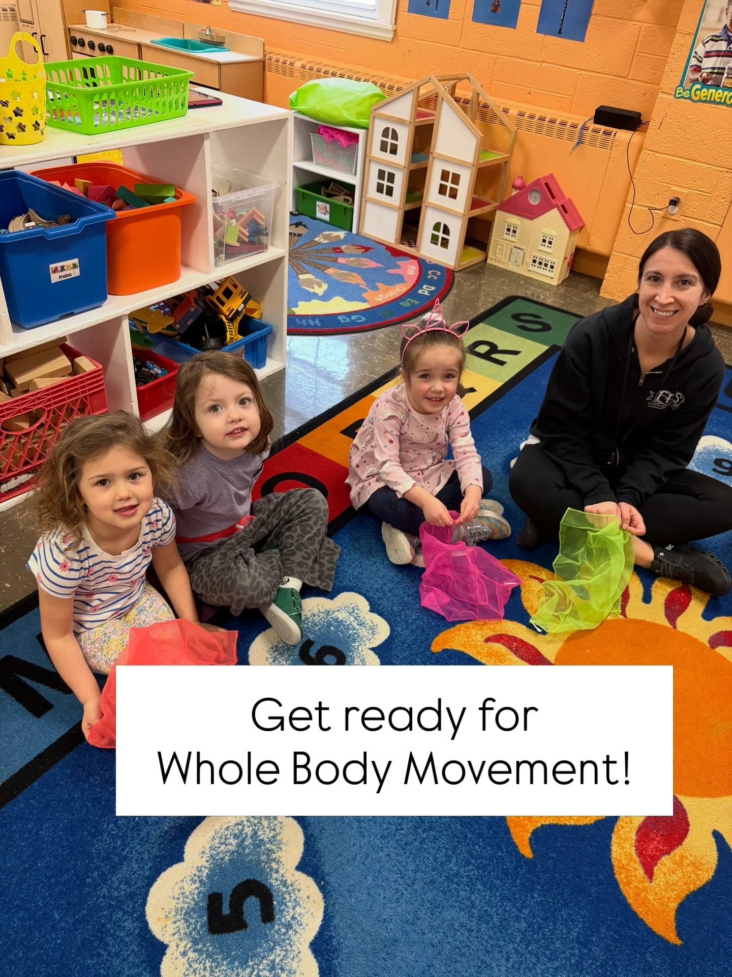 ✨ Movement, Joy, and Physical Development in Motion!

For our 3-year-olds, gross motor time isn&rsquo;t just fun&mdash;it&rsquo;s essential. Dancing to favorite songs, moving with scarves, and sharing in the energy of the group supports coordination,