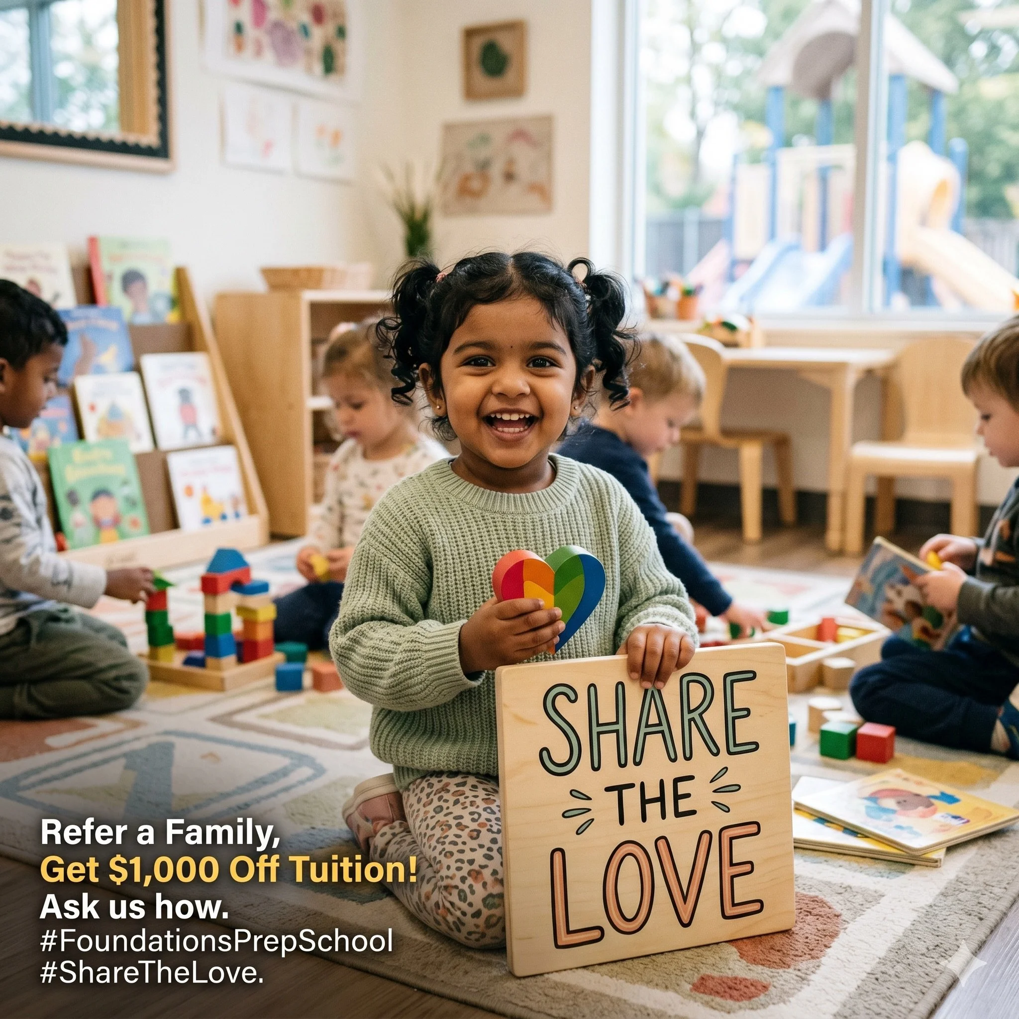😊 ✅ Fall 2026 Registration is NOW OPEN at Foundations Prep School! 

🤍 And because great families know great families&hellip;

With our Share the Love Referral Program, receive $1,000 off tuition when you refer a family who enrolls at FPS for Fall 