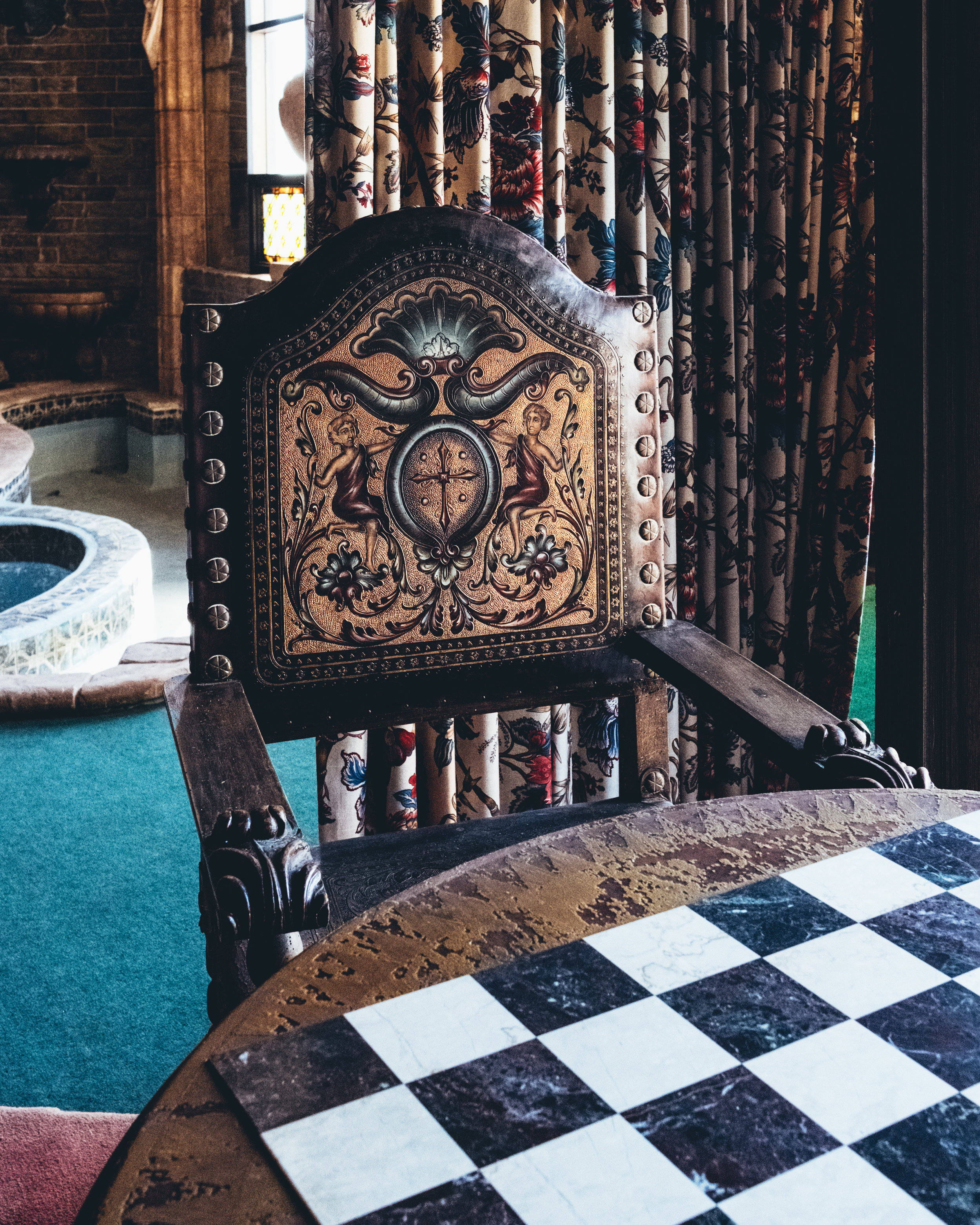  The chairs in this place are a thing of beauty. The non-pictured of the pair at the chess table’s seat was cracked in multiple places, from use and/or sun damage. We never did find any chess pieces. 