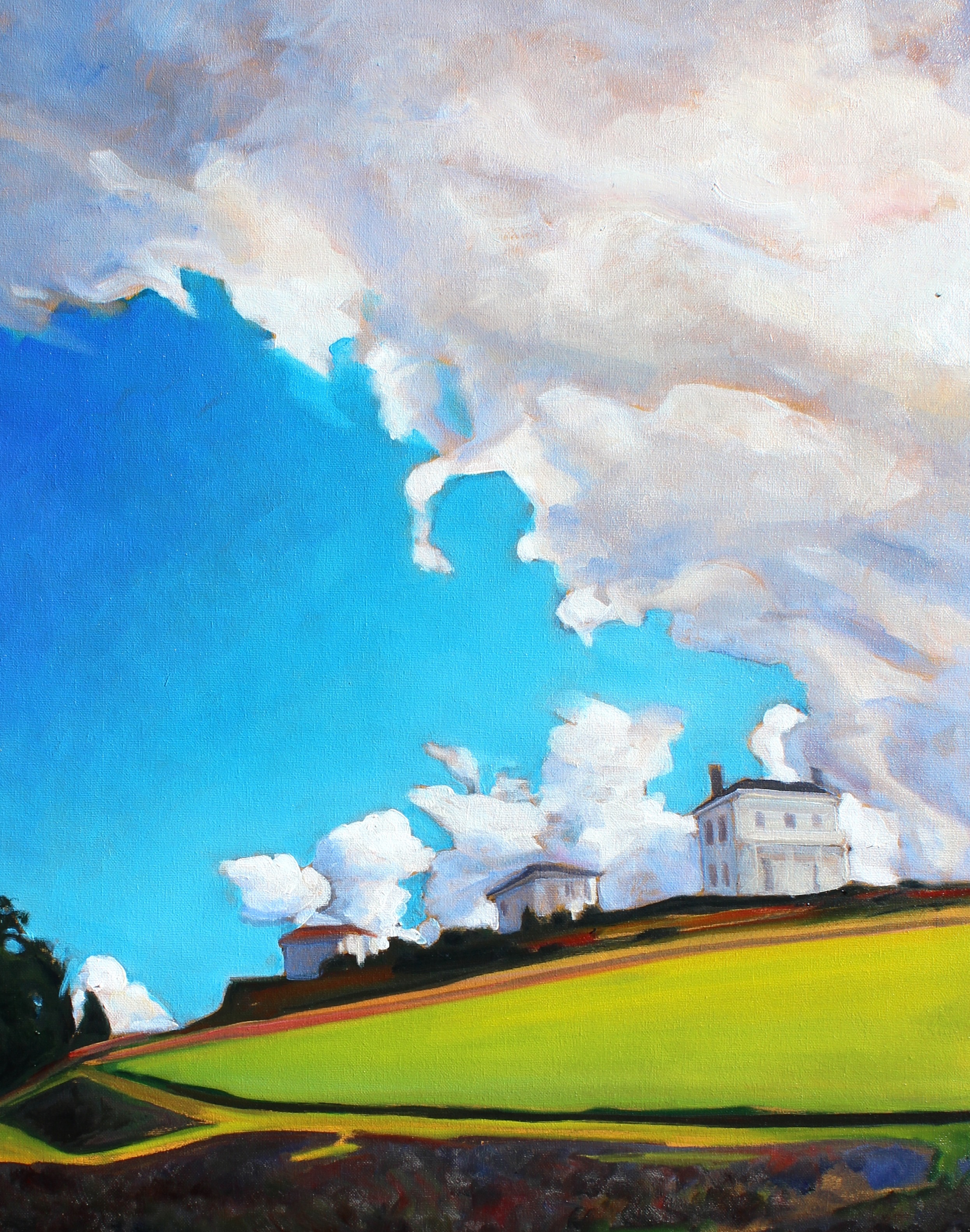 La Selva Beach Victorian / oil on canvas / 24x30 / #373.2015