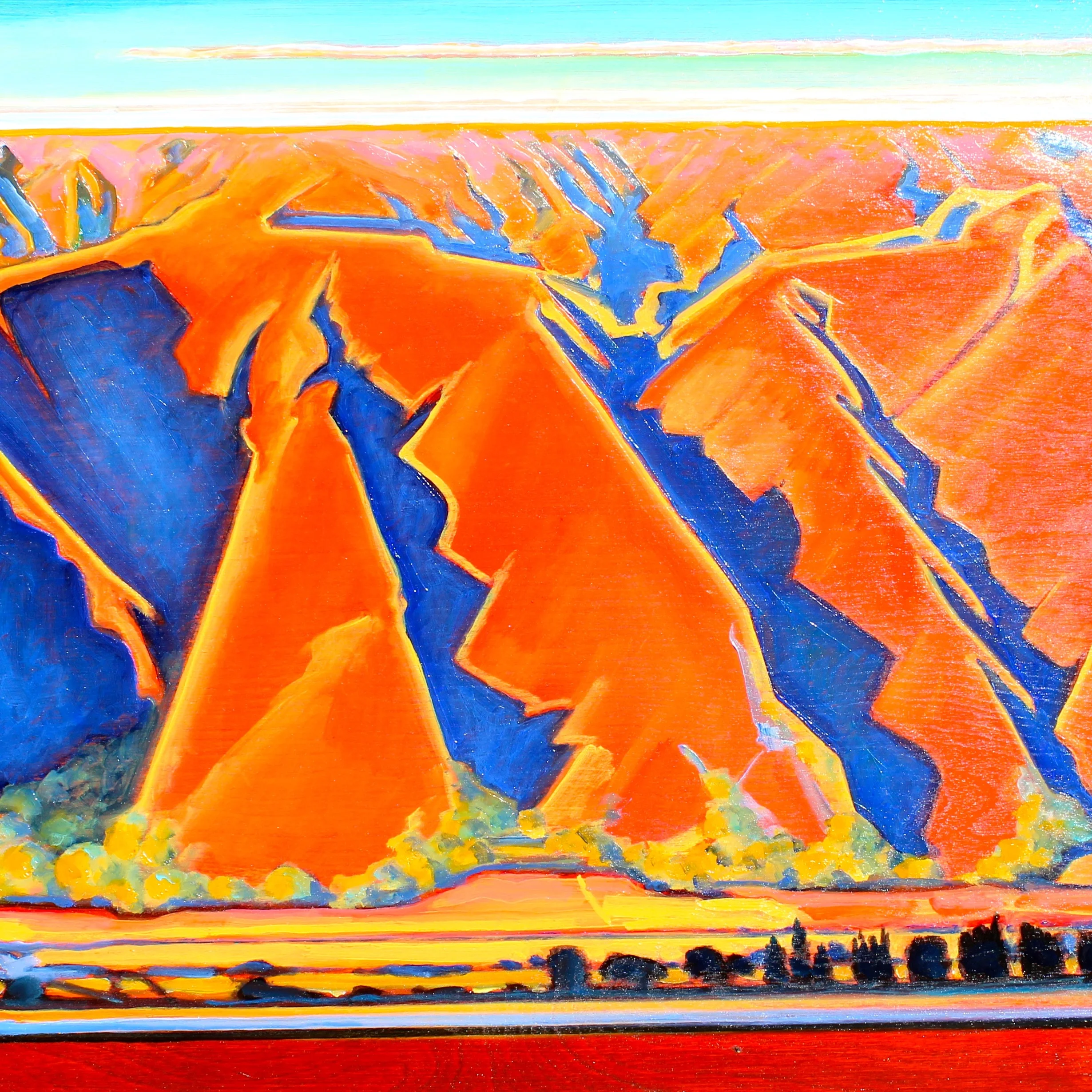 Salinas Hills / oil on canvas / 16x16 / #375.2015