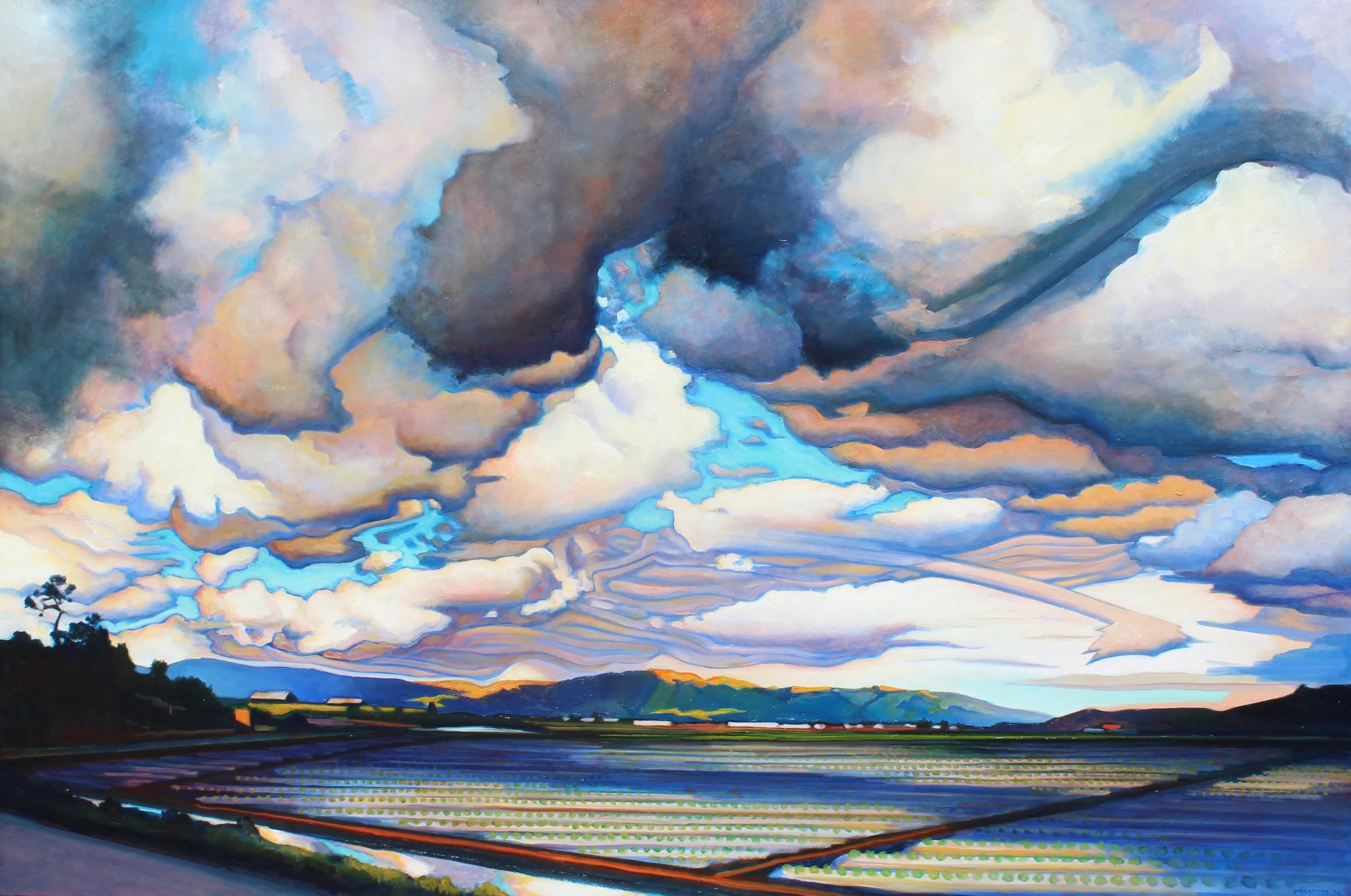 Pajaro Valley Clouds / Oil on canvas / #416.2016