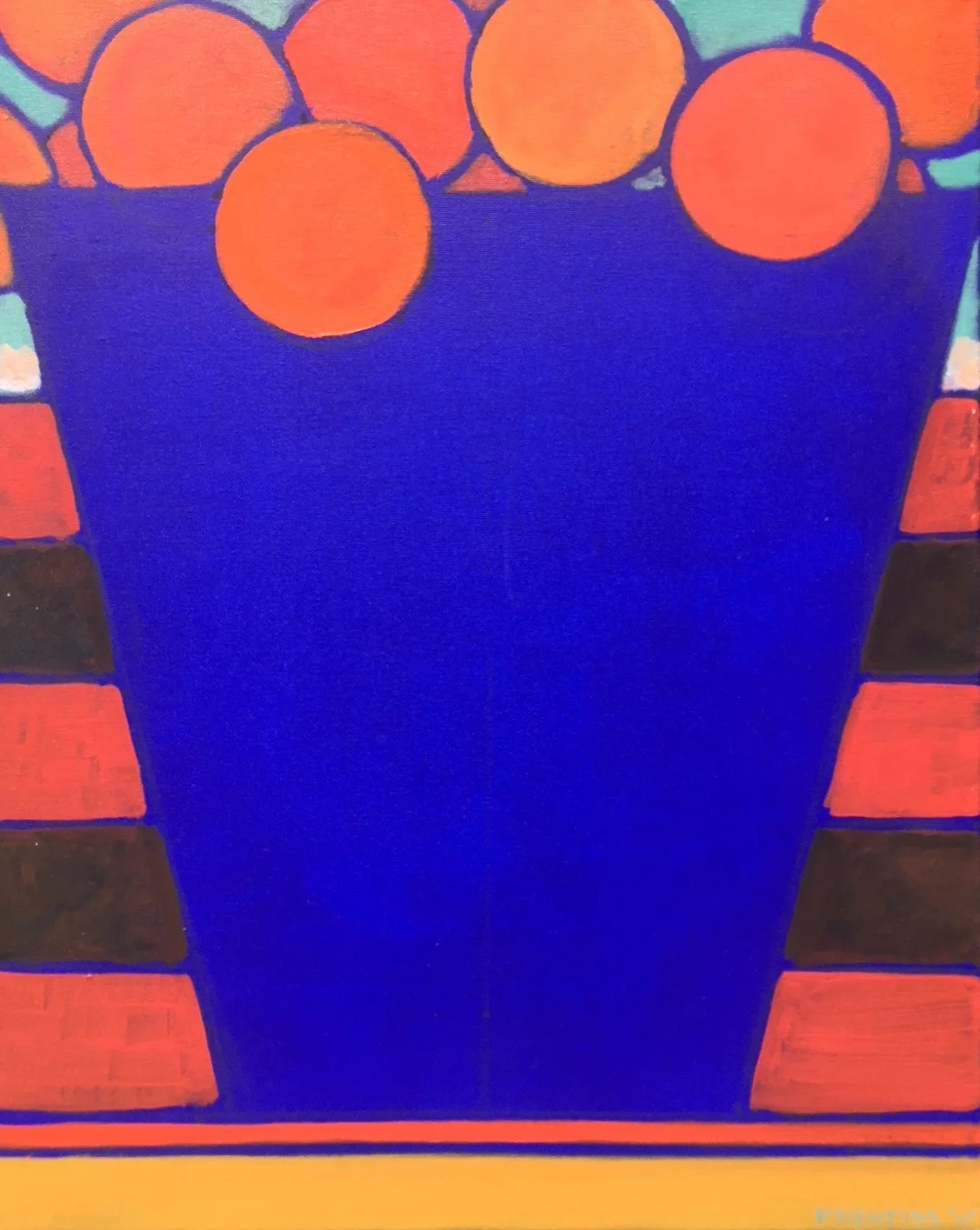 Blue Vase 4 / oil & acrylic / 16x20 / #455.2017