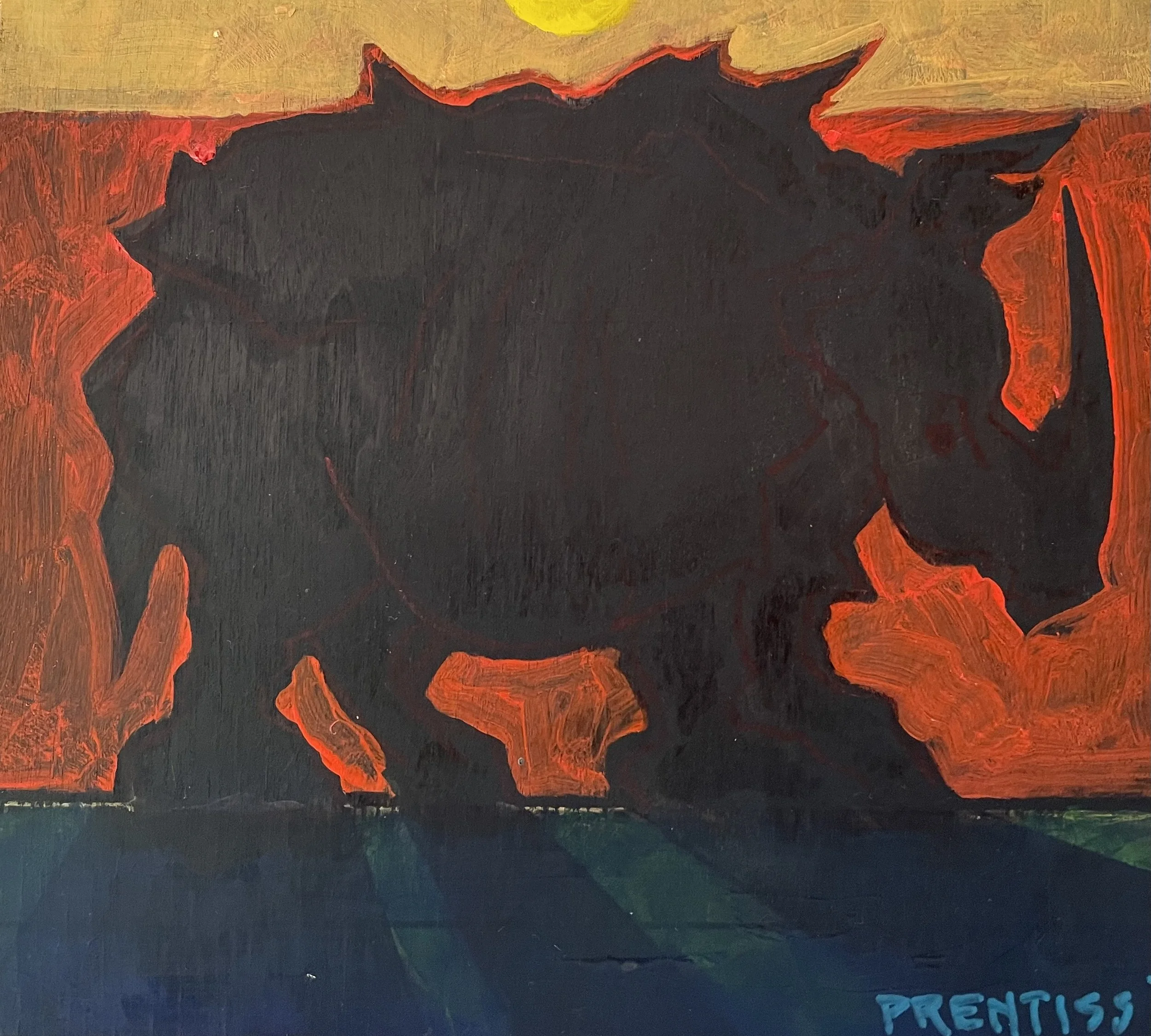 Charles' Spirit Animal / oil on canvas