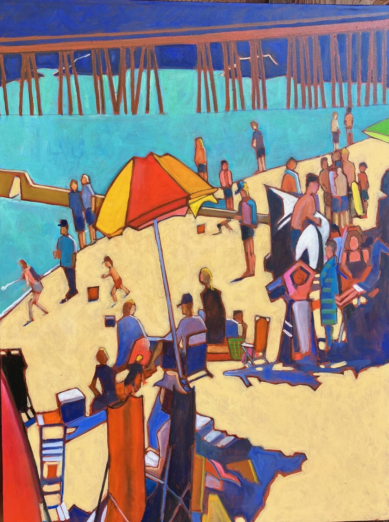 Capitola Beach / 30x40 / Oil on Canvas / 707.2026 /#3000.