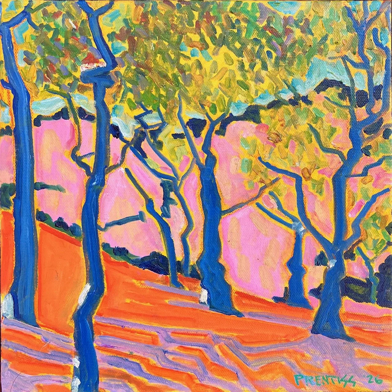 Trees / oil on canvas / 10x10 / 699.2026 / $500