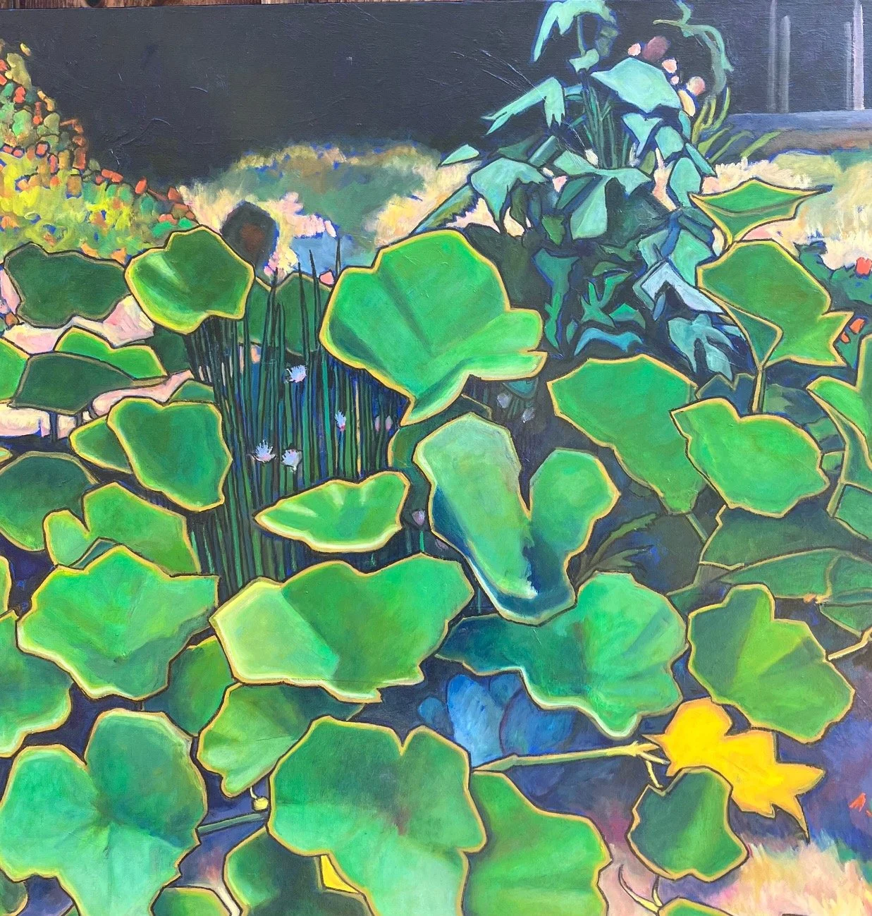 Pumpkin Patch / 36x36 / oil on canvas / 701.2026 / $2500.