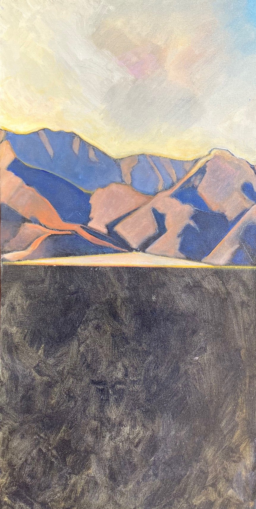 Hills / 15x 30 / oil on canvas / 702.2026 / $600.