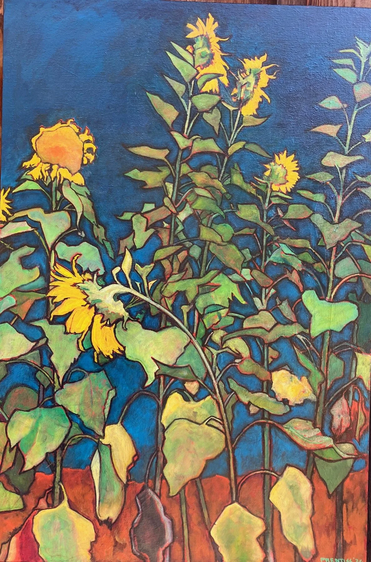 Sunflower Patch / oil on canvas / 24x36 / 708.2026 / $2500.