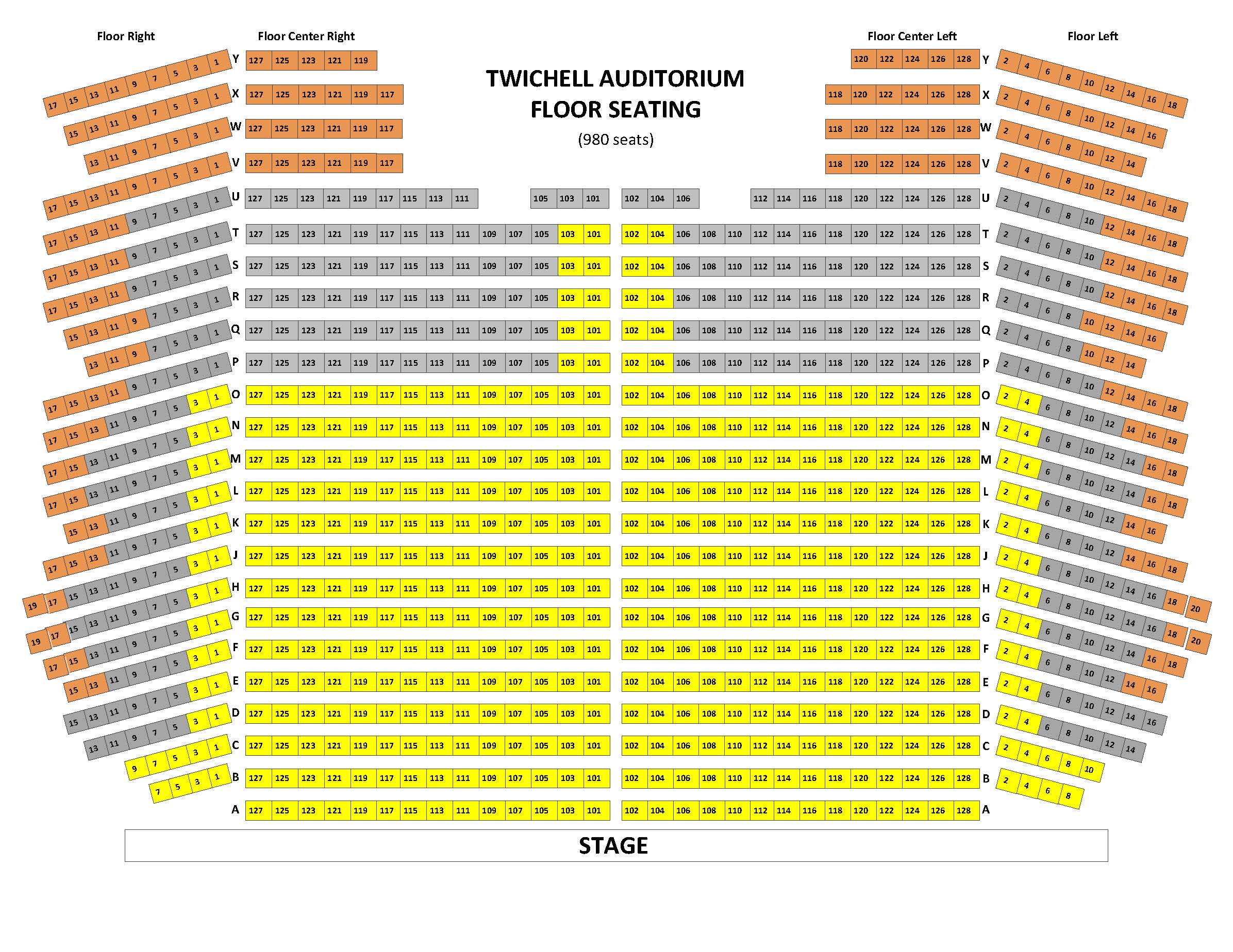 Whittington Pfohl Auditorium Seating Chart