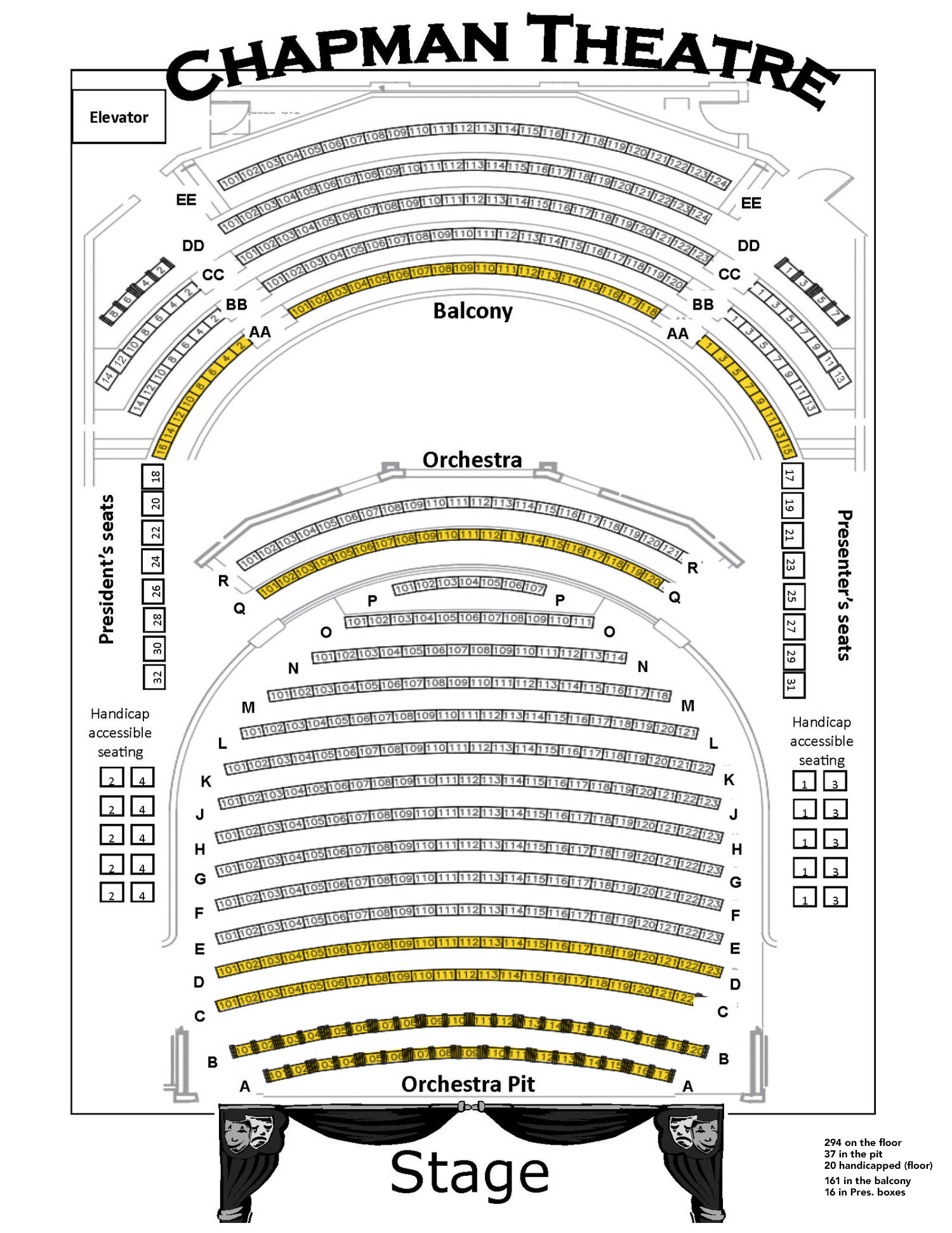 Spartanburg Auditorium Seating Chart