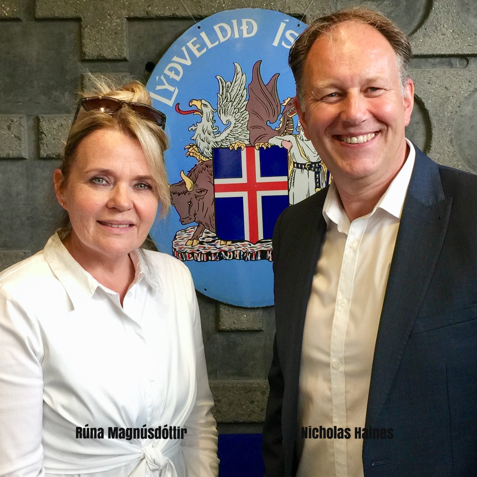 Rúna Magnús & Nicholas Haines Icelandic Embassy